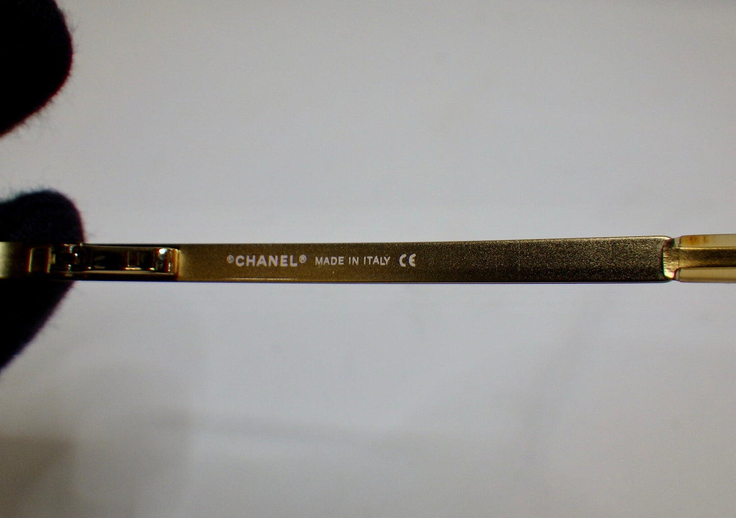 Chanel Y2K Vintage Gold-Tone CC Rimless Sunglasses