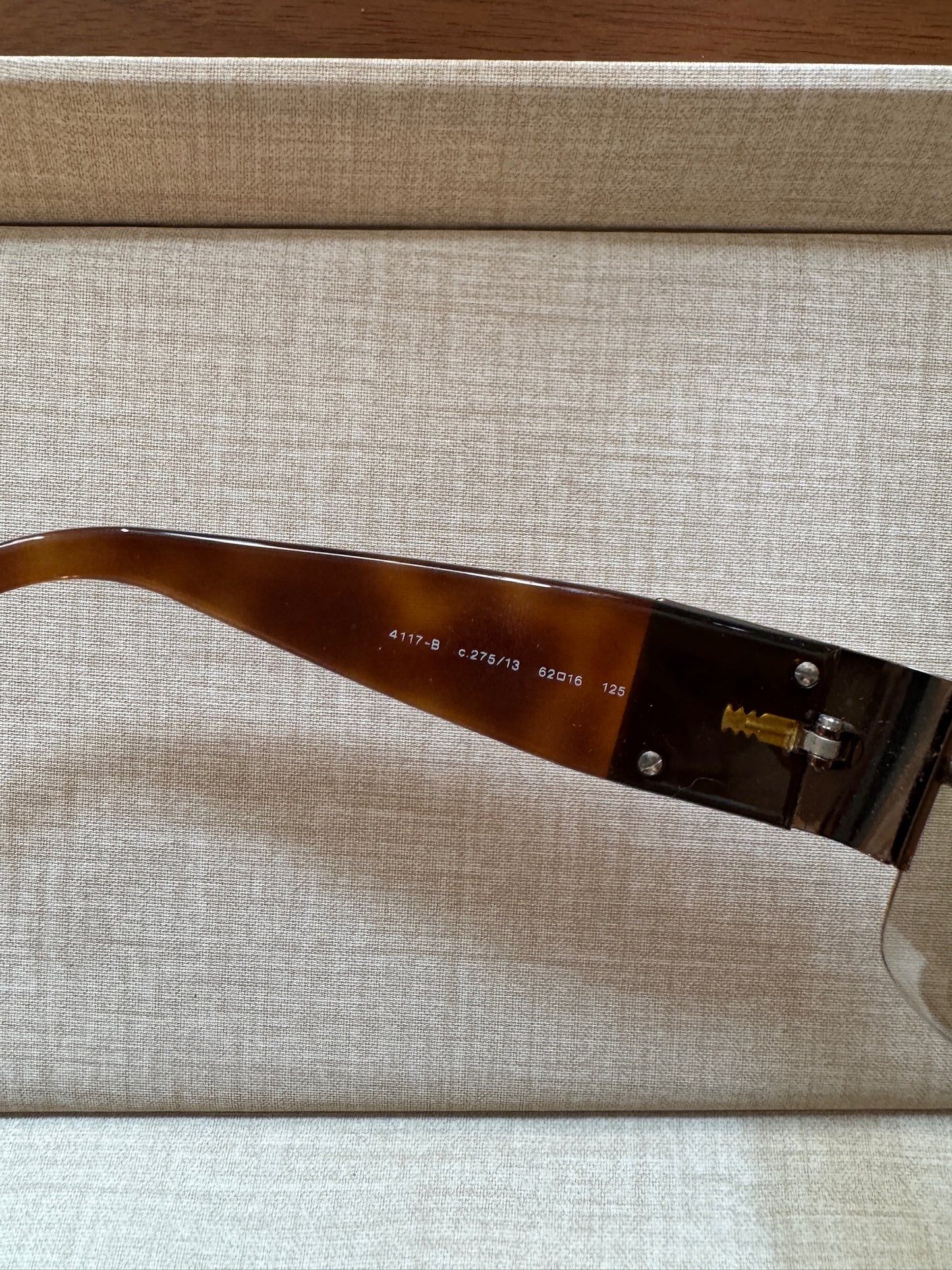 Chanel Crystal CC Shield Brown Sunglasses