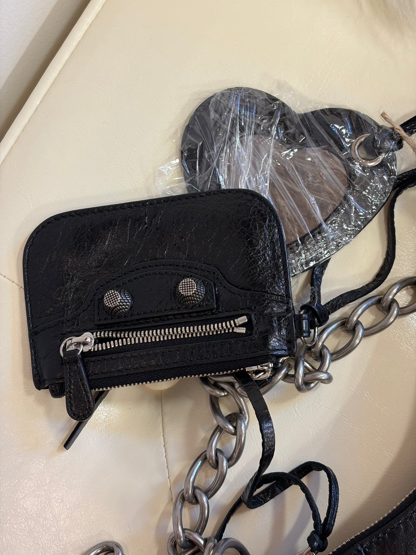 Balenciaga Motocross Small Chain Shoulder Bag – Black