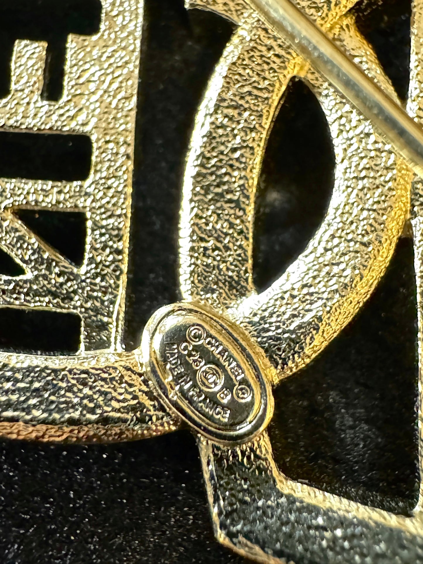 Chanel 2023 Crystal Double Heart CC Brooch
