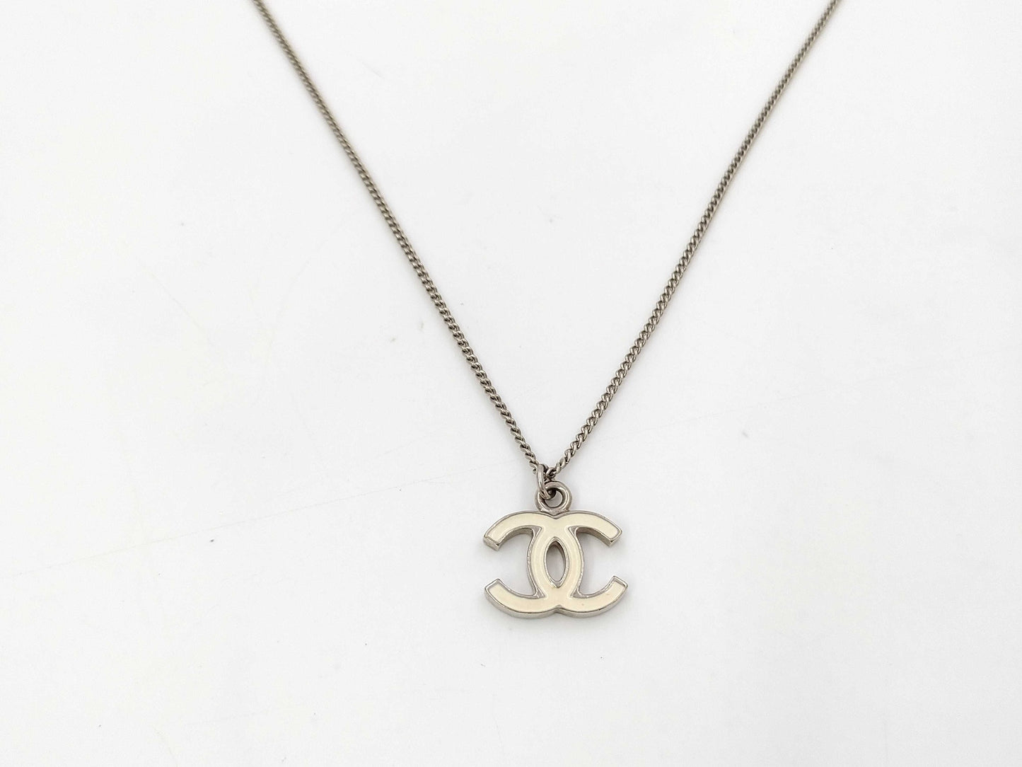 Chanel 2007 Classic Ivory Double C Necklace