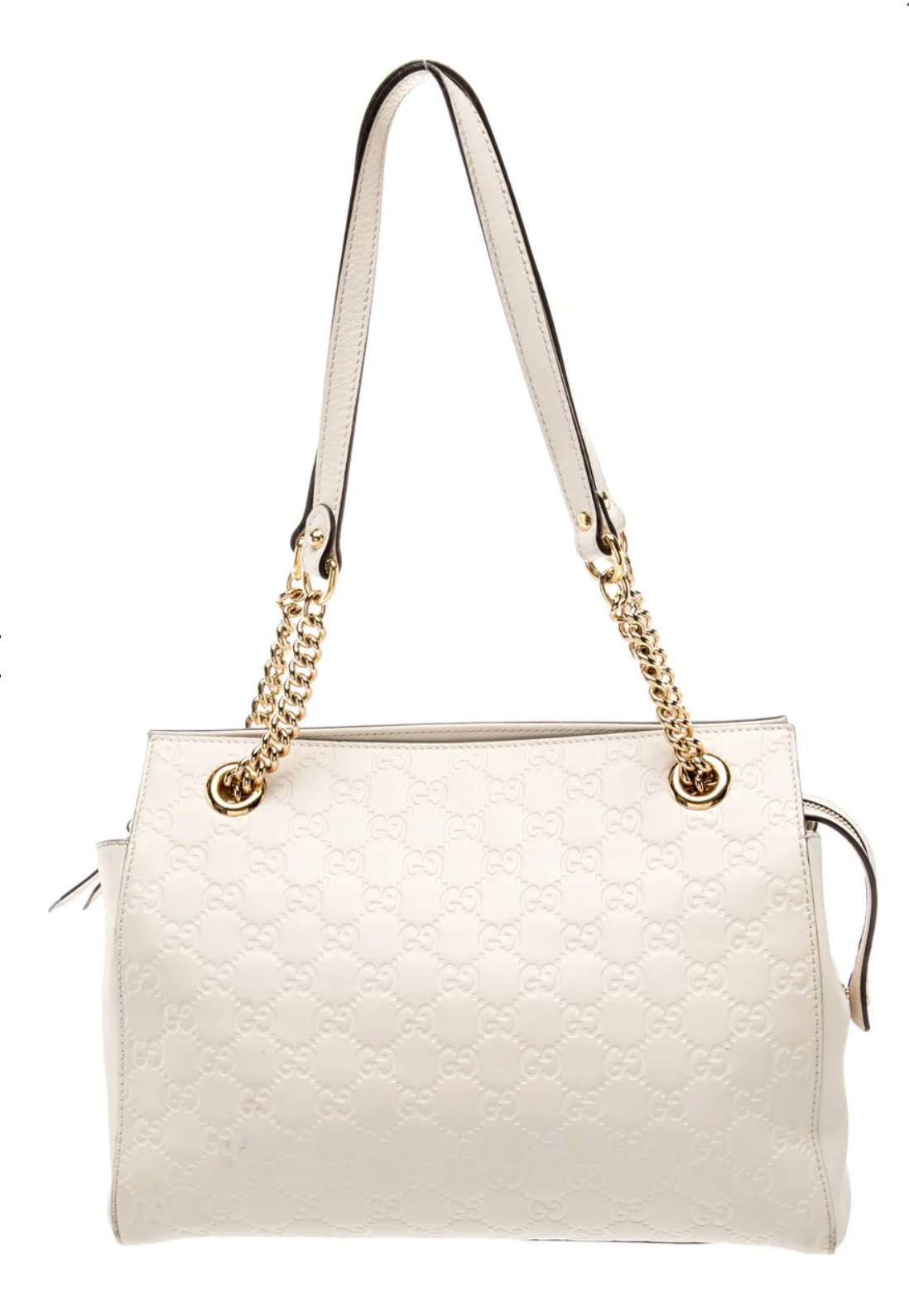 Gucci Calf Leather Medium Guccissima Soft Shoulder Bag