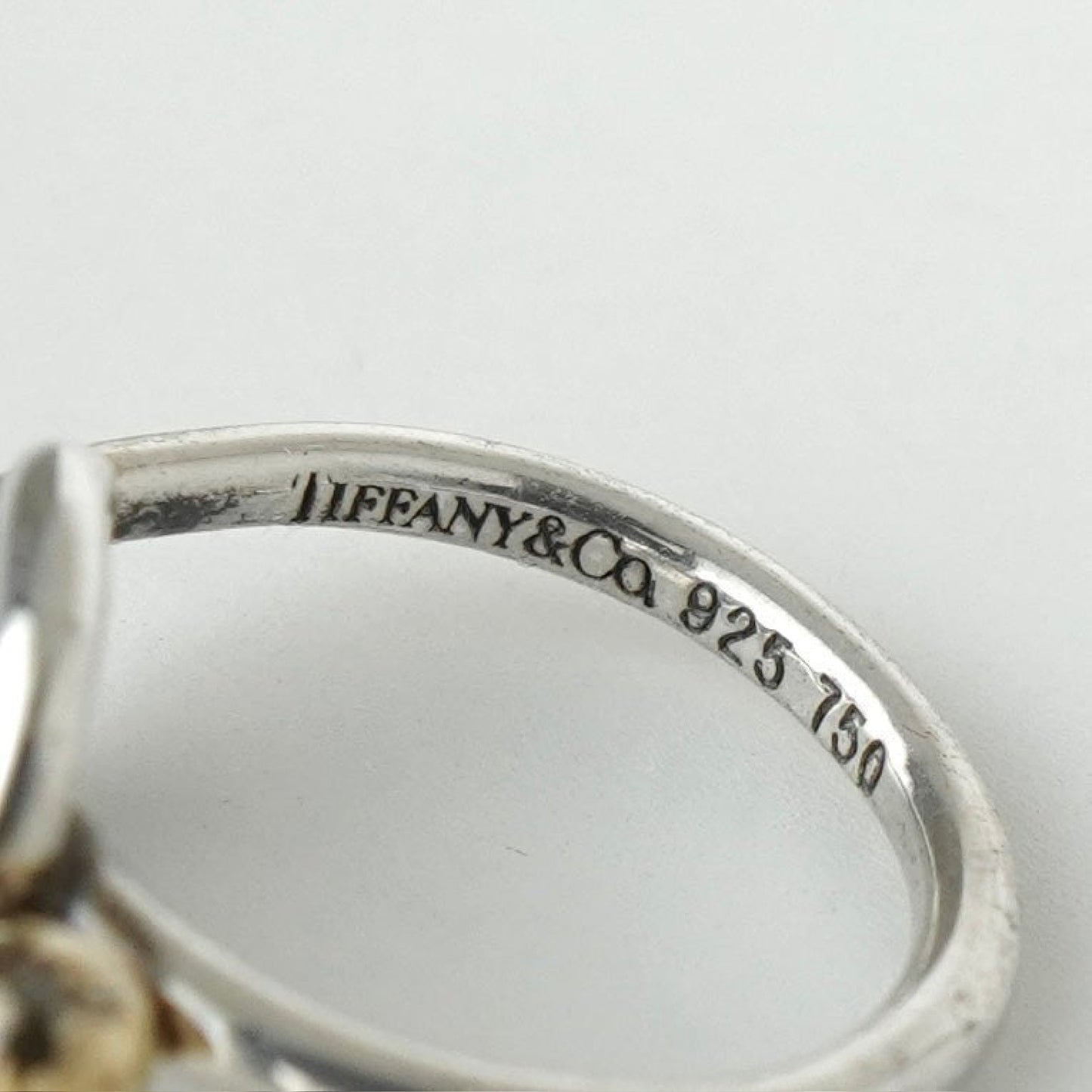 Tiffany Knot 925 Silver & 18K Gold Ring