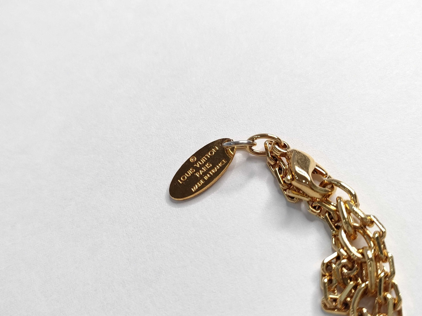 Vintage Louis Vuitton Purple Crystal Two-Tone Adjustable Necklace