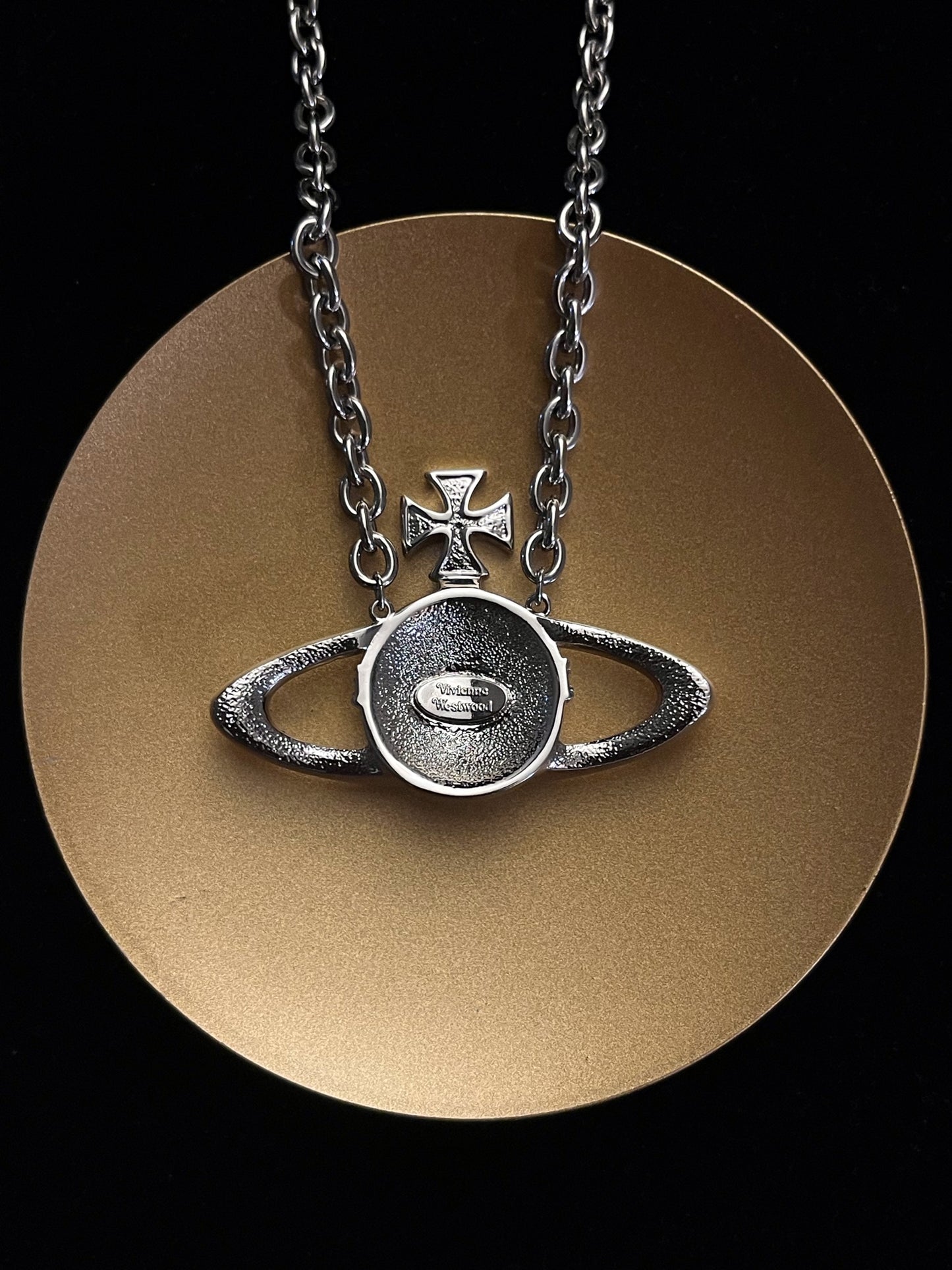 Vintage Vivienne Westwood Crystal Giant Orb Chain Choker