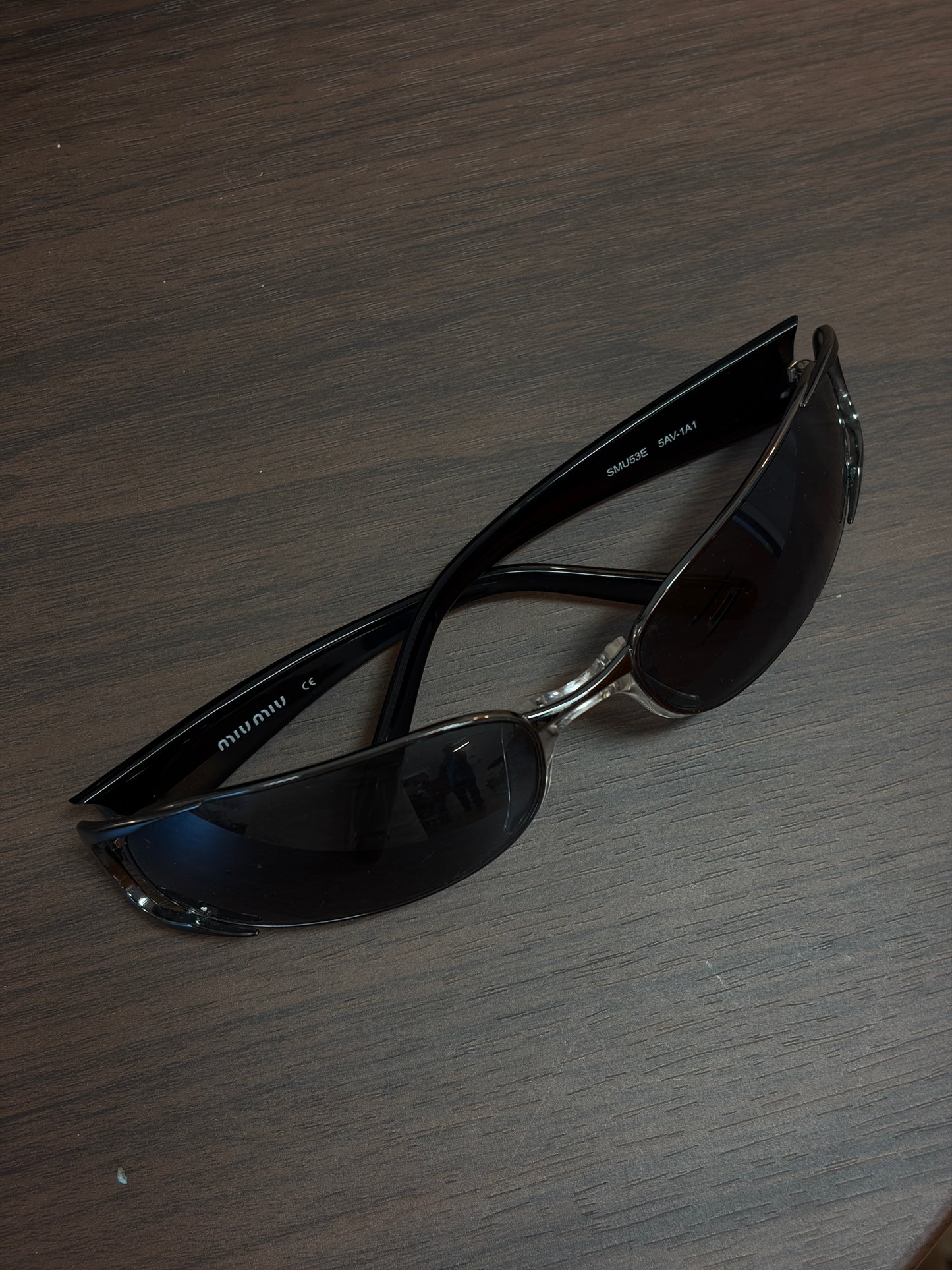 Miumiu Y2K Black Ultra Thin sunglasses