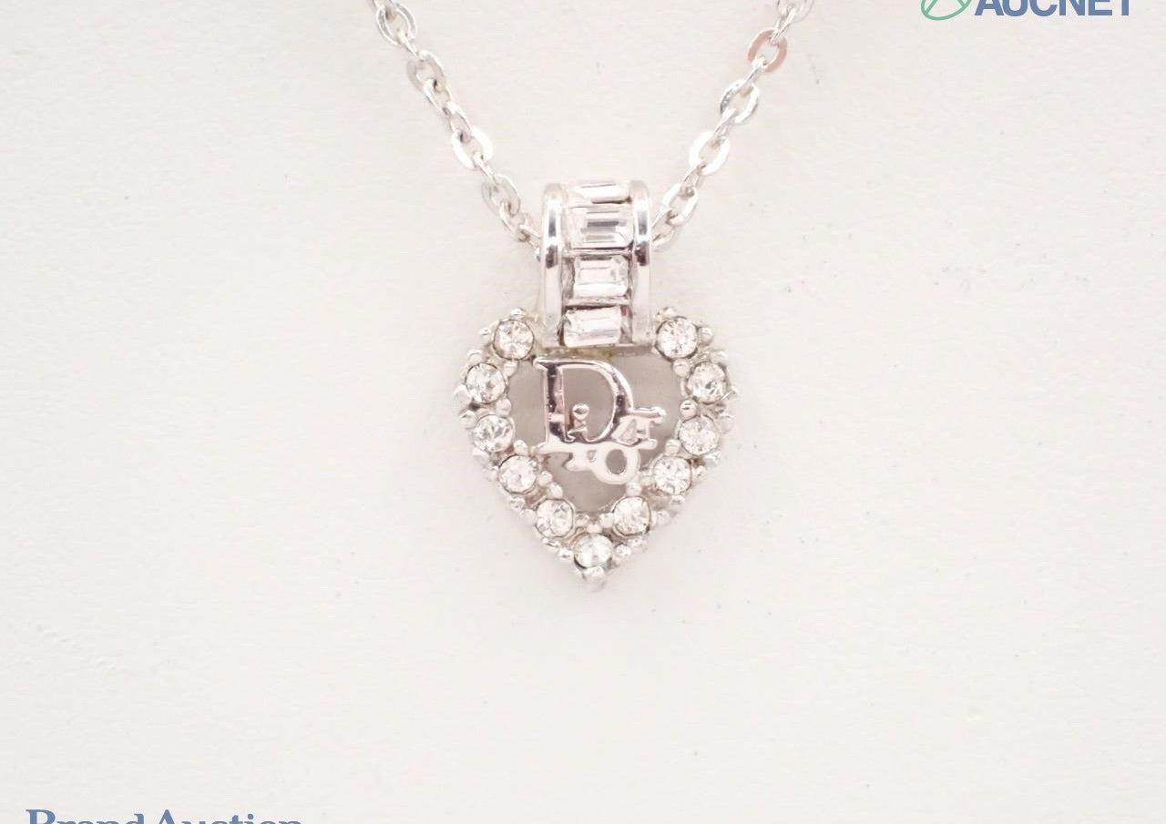Vintage Dior “Heartlight” Crystal Pendant Necklace