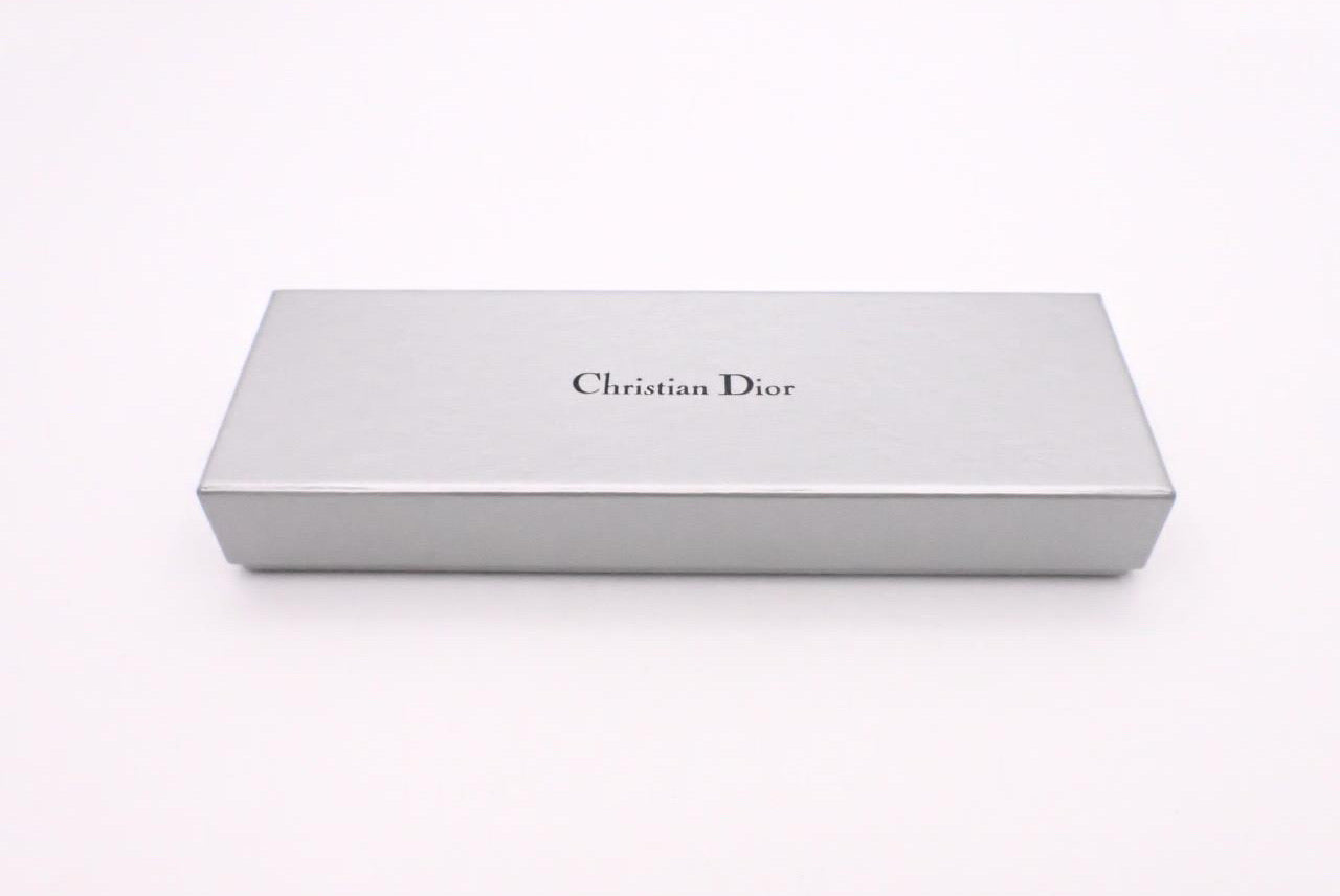 Dior Vintage Silver-Tone Crystal Letter Charm Choker