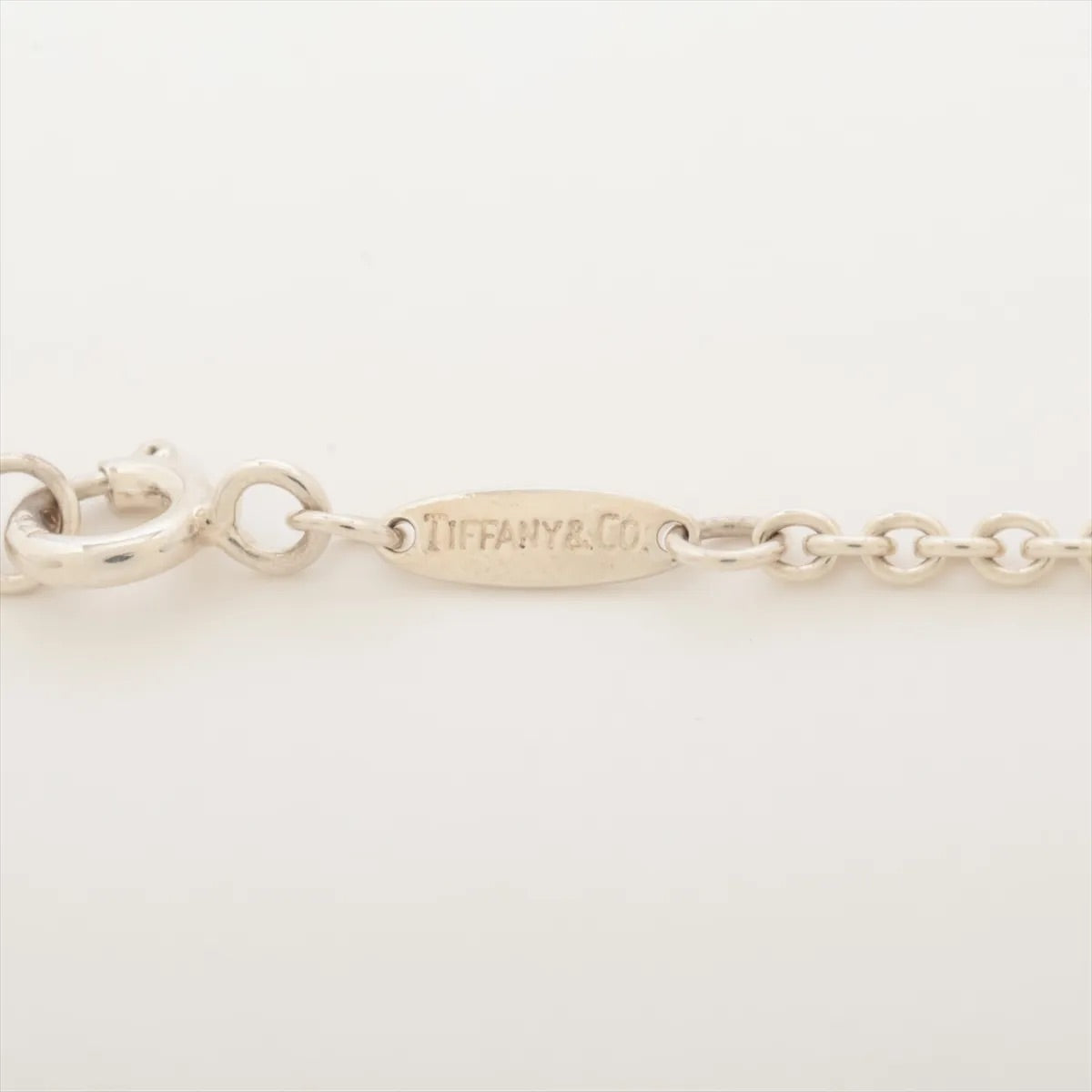 Tiffany & Co. Silver Heart Drop Pearl Necklace