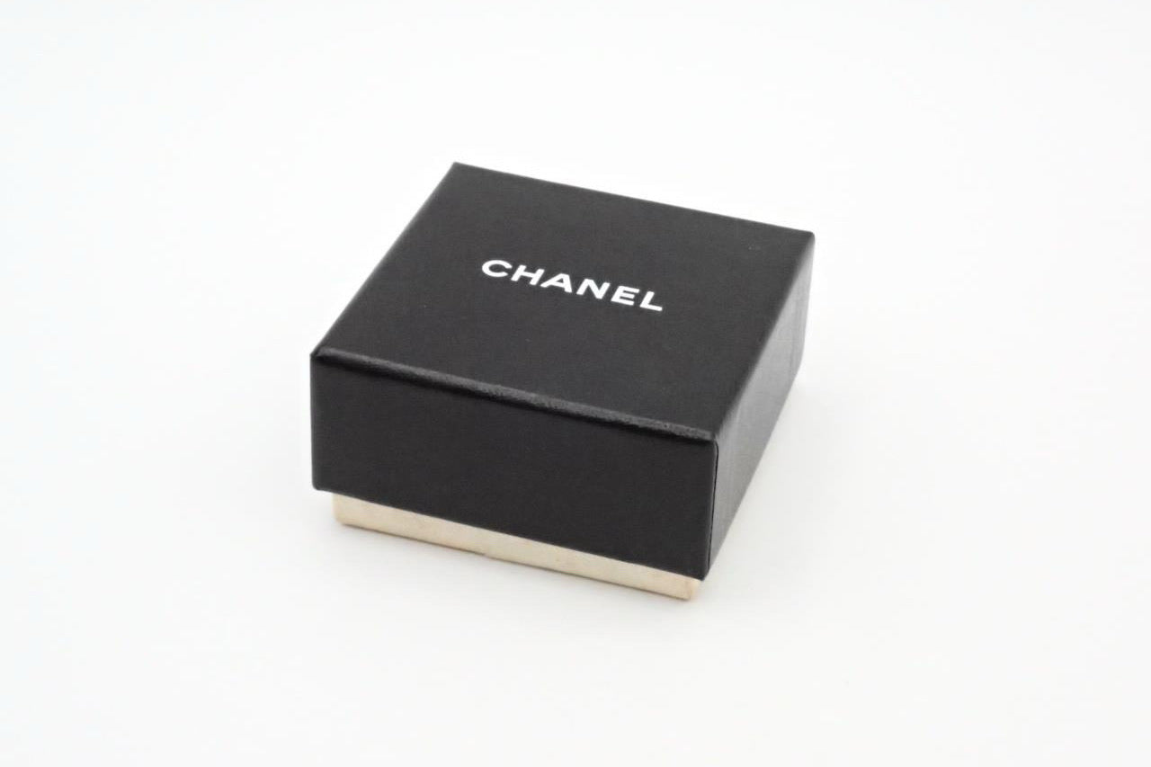 Chanel Gold-Tone CC Pearl Drop Earrings