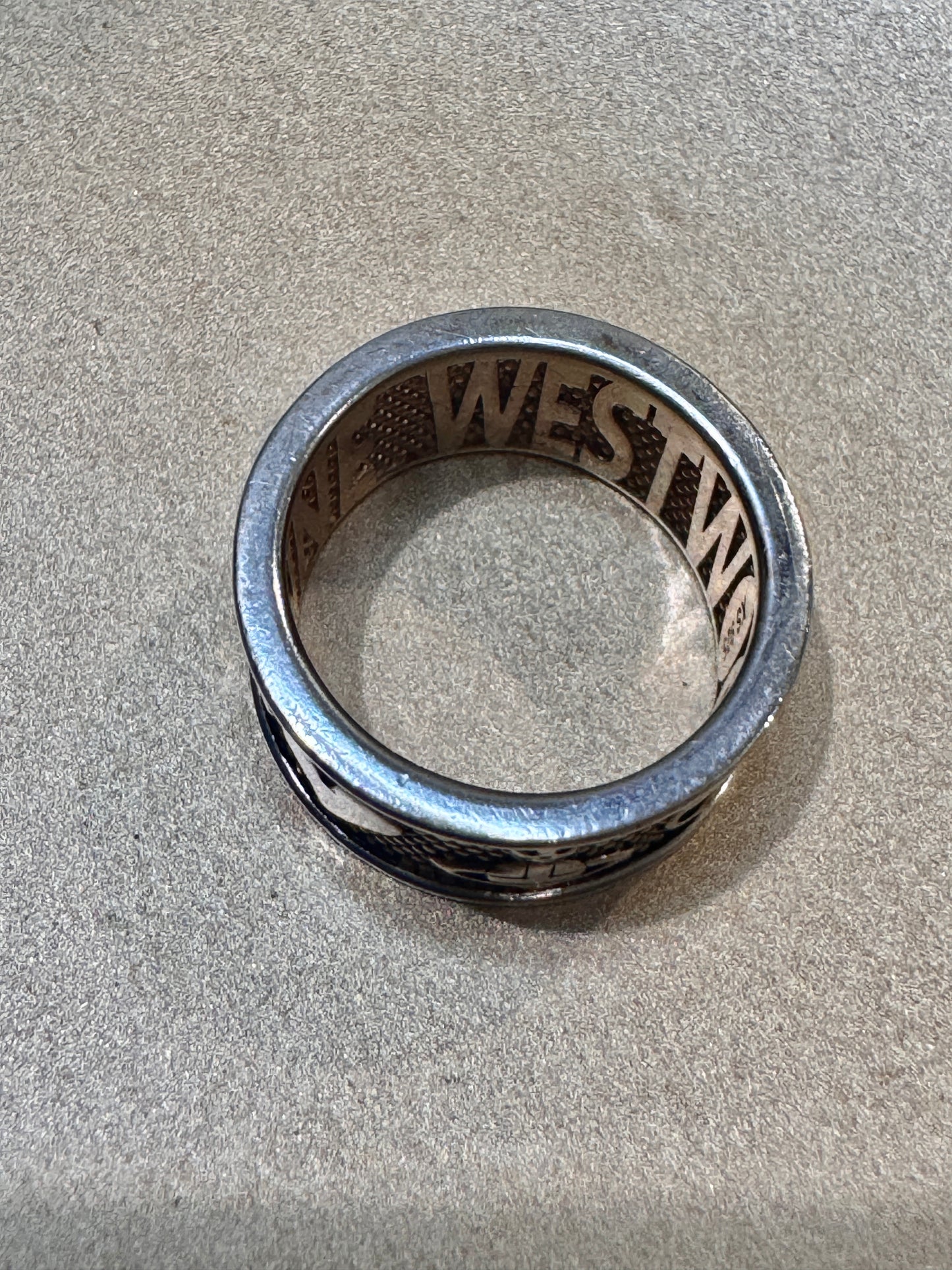 Vivienne Westwood Engraved Orb Band Ring