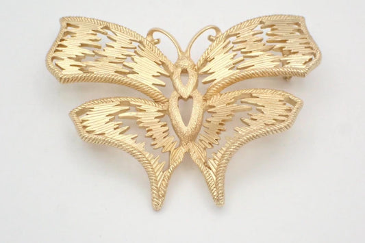 Christian Dior Vintage Openwork Butterfly Brooch