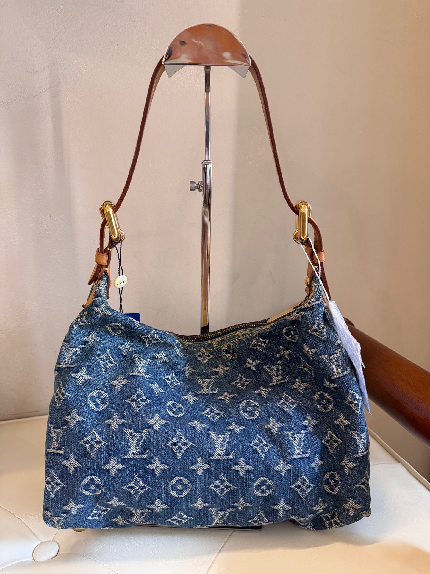Louis Vuitton Y2K Monogram Denim Baggy PM Shoulder Bag – Blue