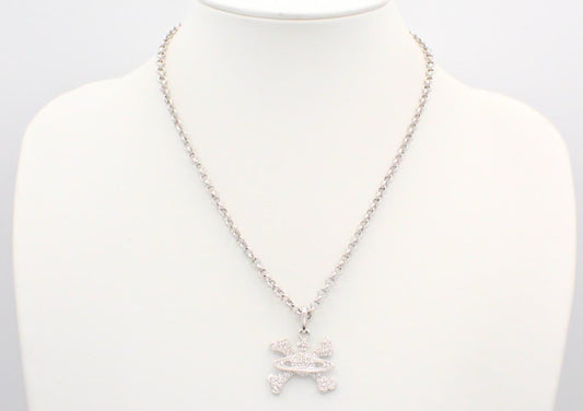 Vivienne Westwood The Cross Crystal Orb Pendant Necklace (rare piece)