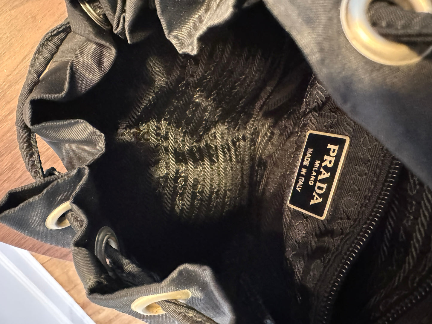 Prada Vintage Black Nylon Mini Backpack
