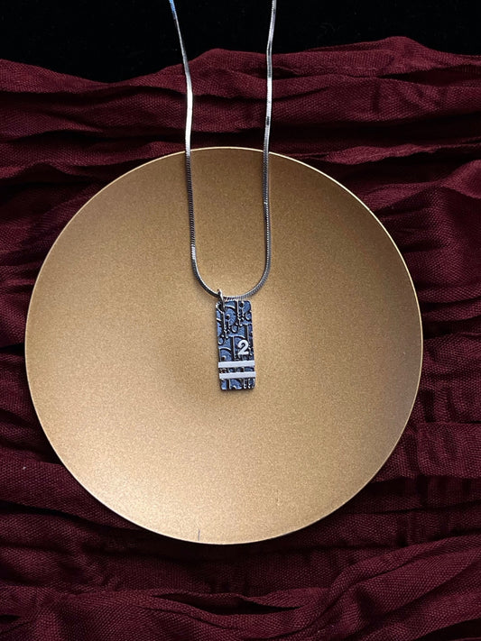 Dior Blue No.2 Sports Logo Pendant Necklace（Restock）