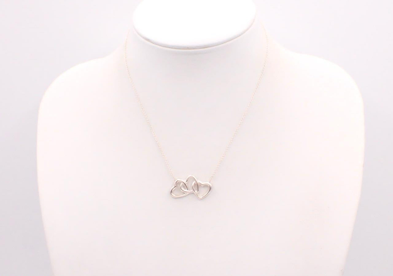 Vintage Tiffany & Co. Triple Heart Necklace in Sterling Silver