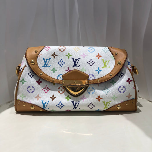 Louis Vuitton Multicolor Beverly Shoulder Bag – White Monogram, Large