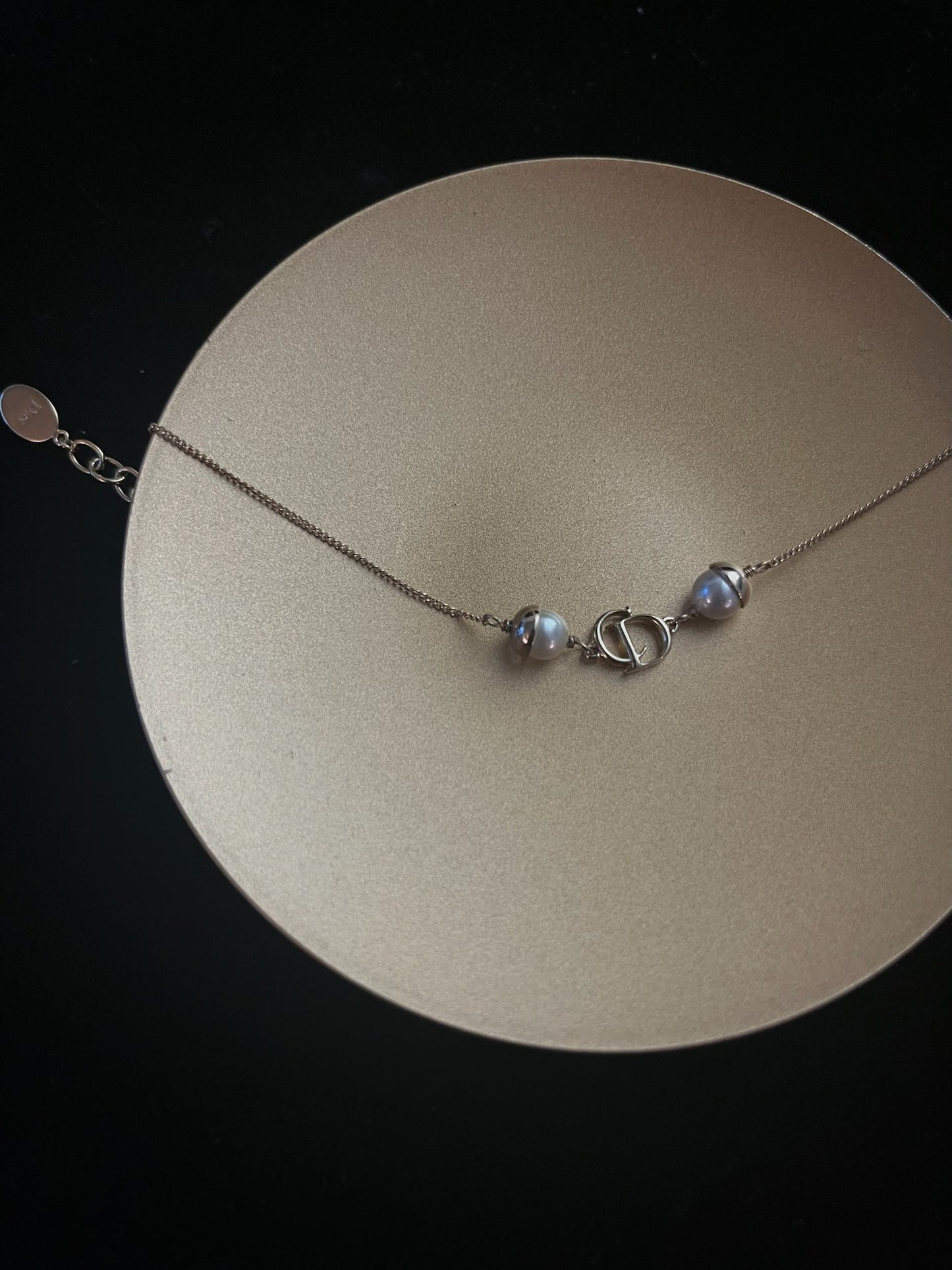 Vintage Dior Classic Pearl CD Bracelet
