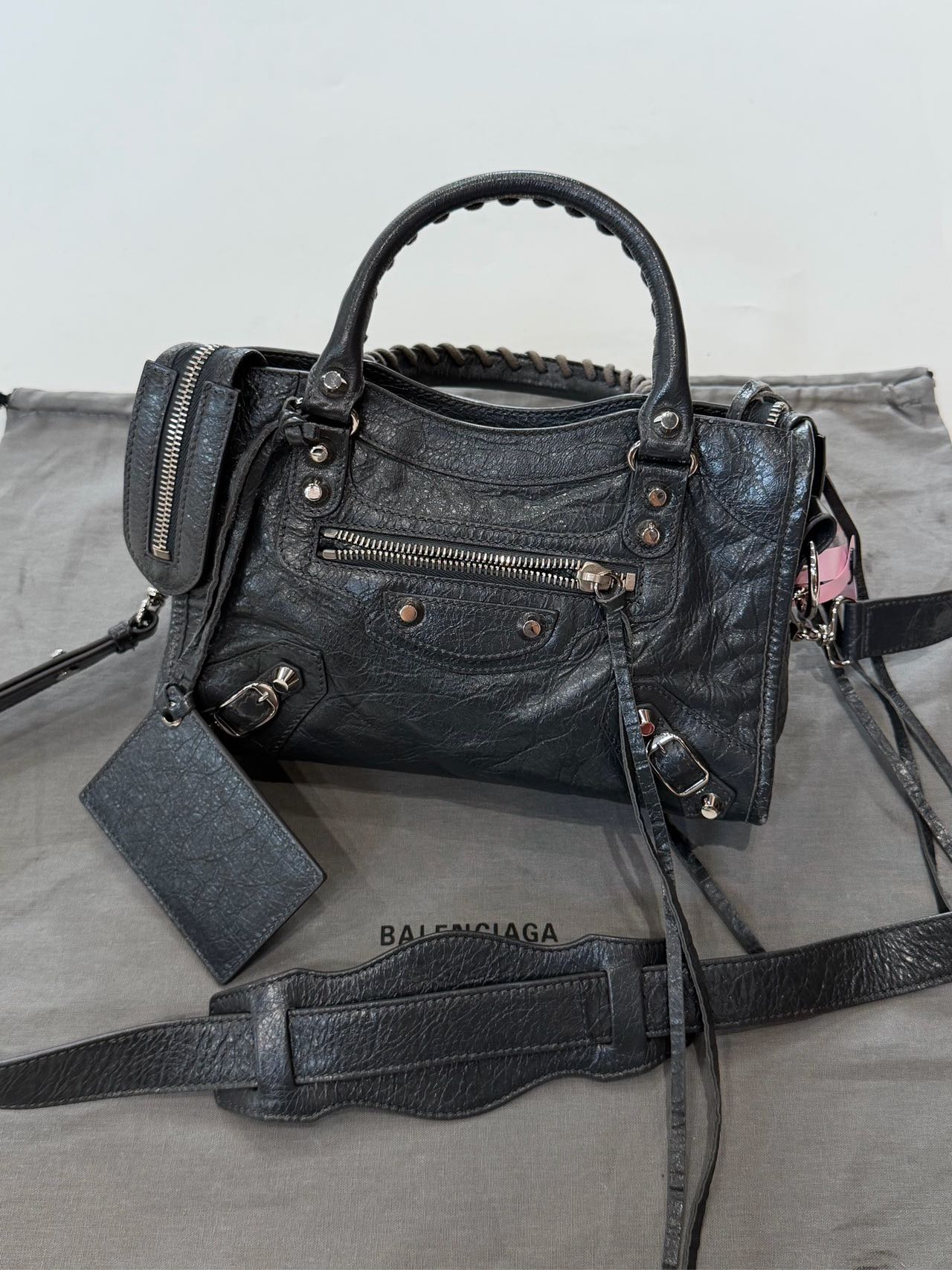 Balenciaga Classic City Mini Bag – Dark Grey