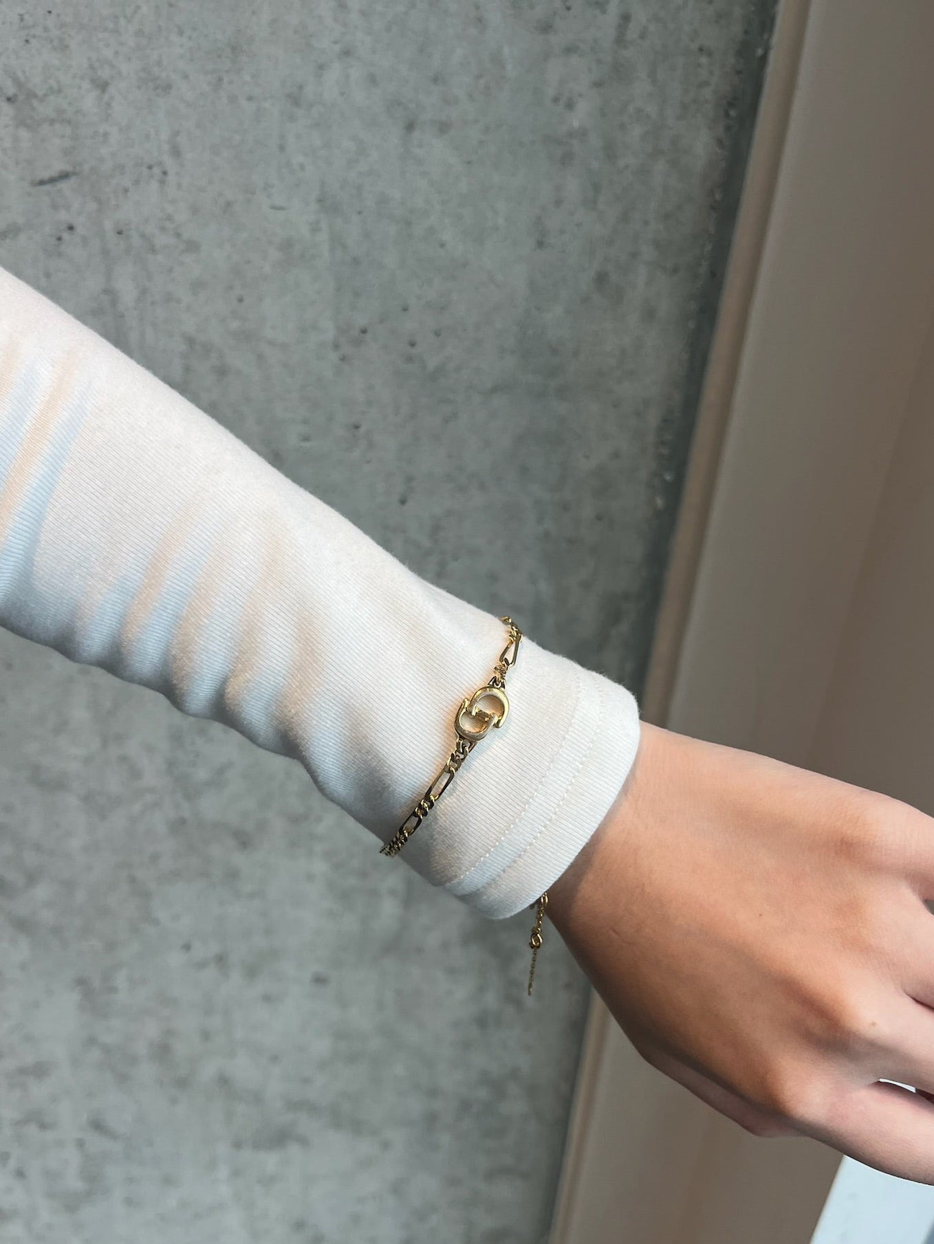 Dior Vintage Gold-Tone Openwork CD Bracelet