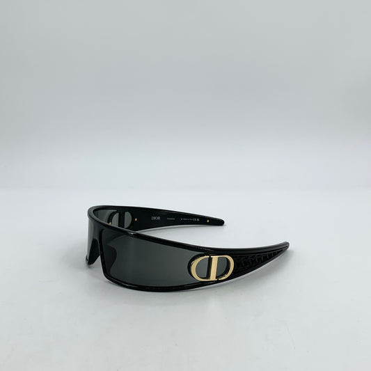 Dior CD Logo Black Shield Sunglasses