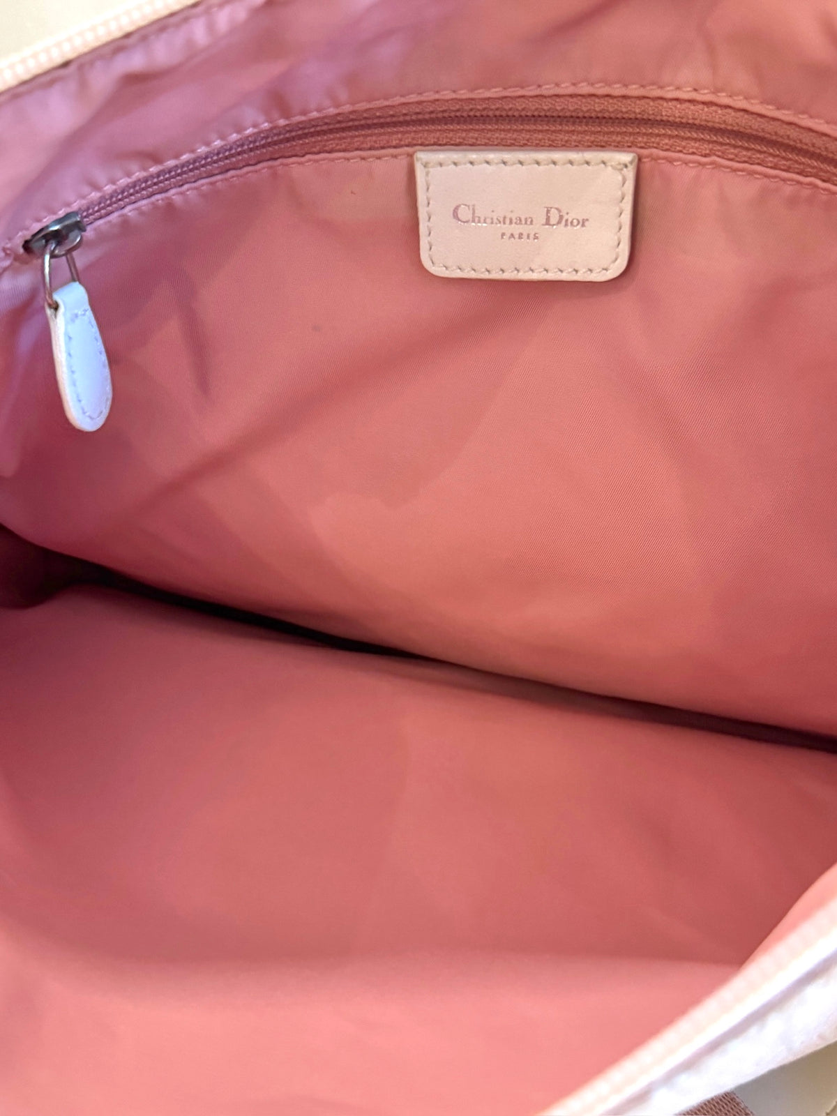 Dior Trotter Oblique Pink Canvas Shoulder Bag