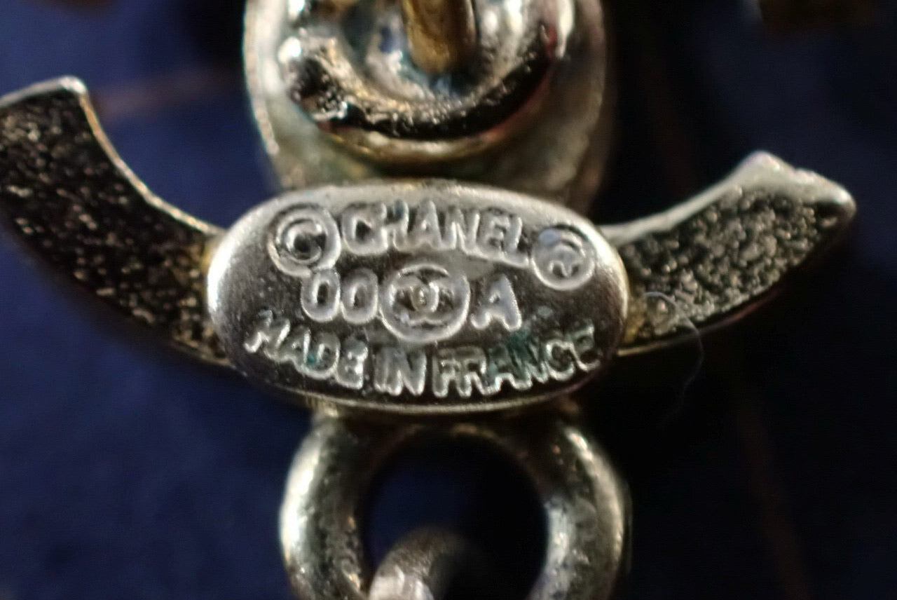 Chanel 2000 Vintage Gold-Plated Double C Earrings