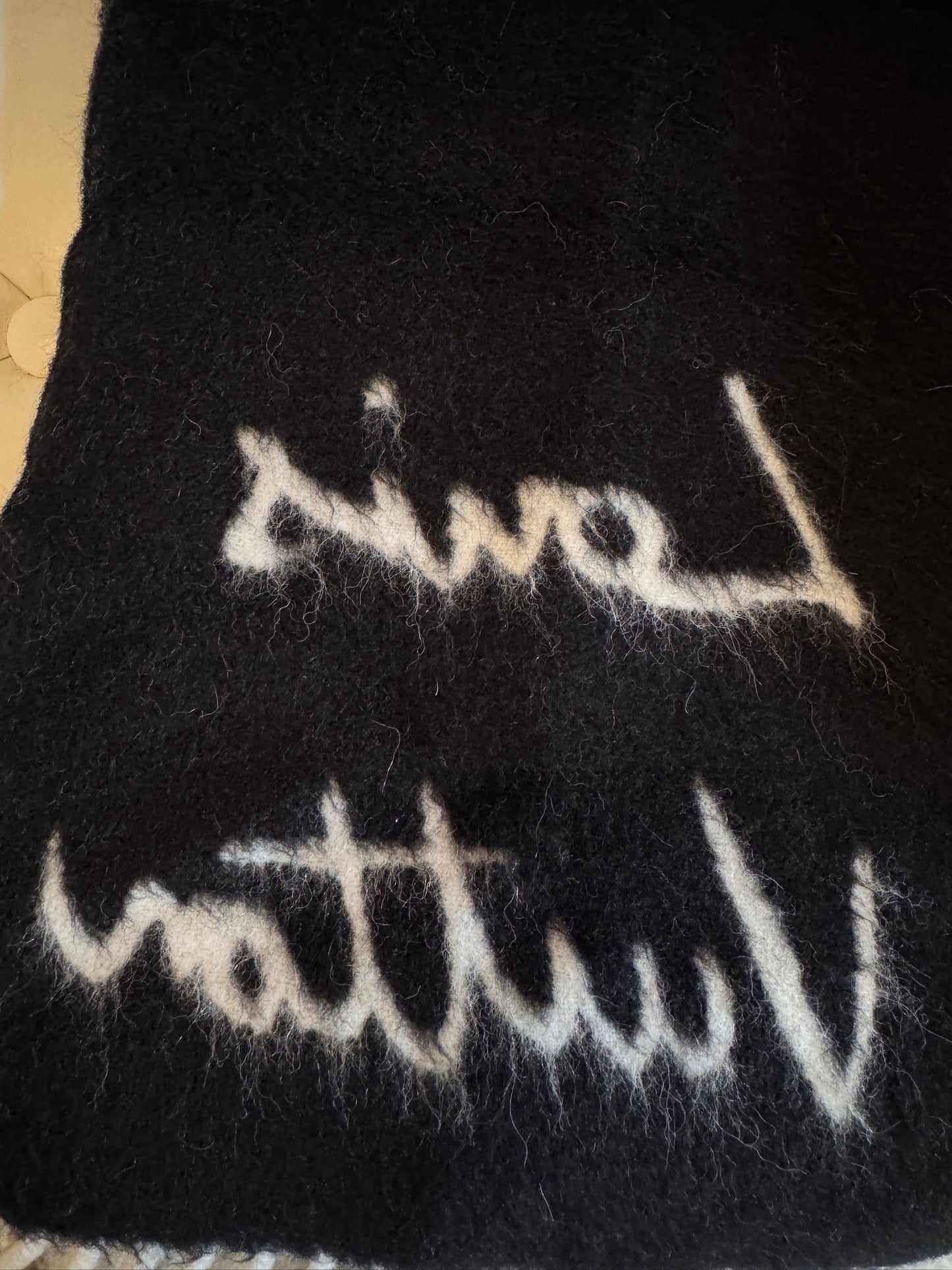Louis Vuitton Reykjavik Gradient Logo Fringe Scarf