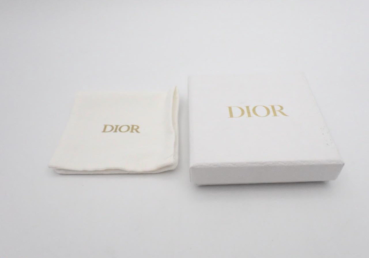Dior Star & Crystal Pearl Chain Drop Earrings