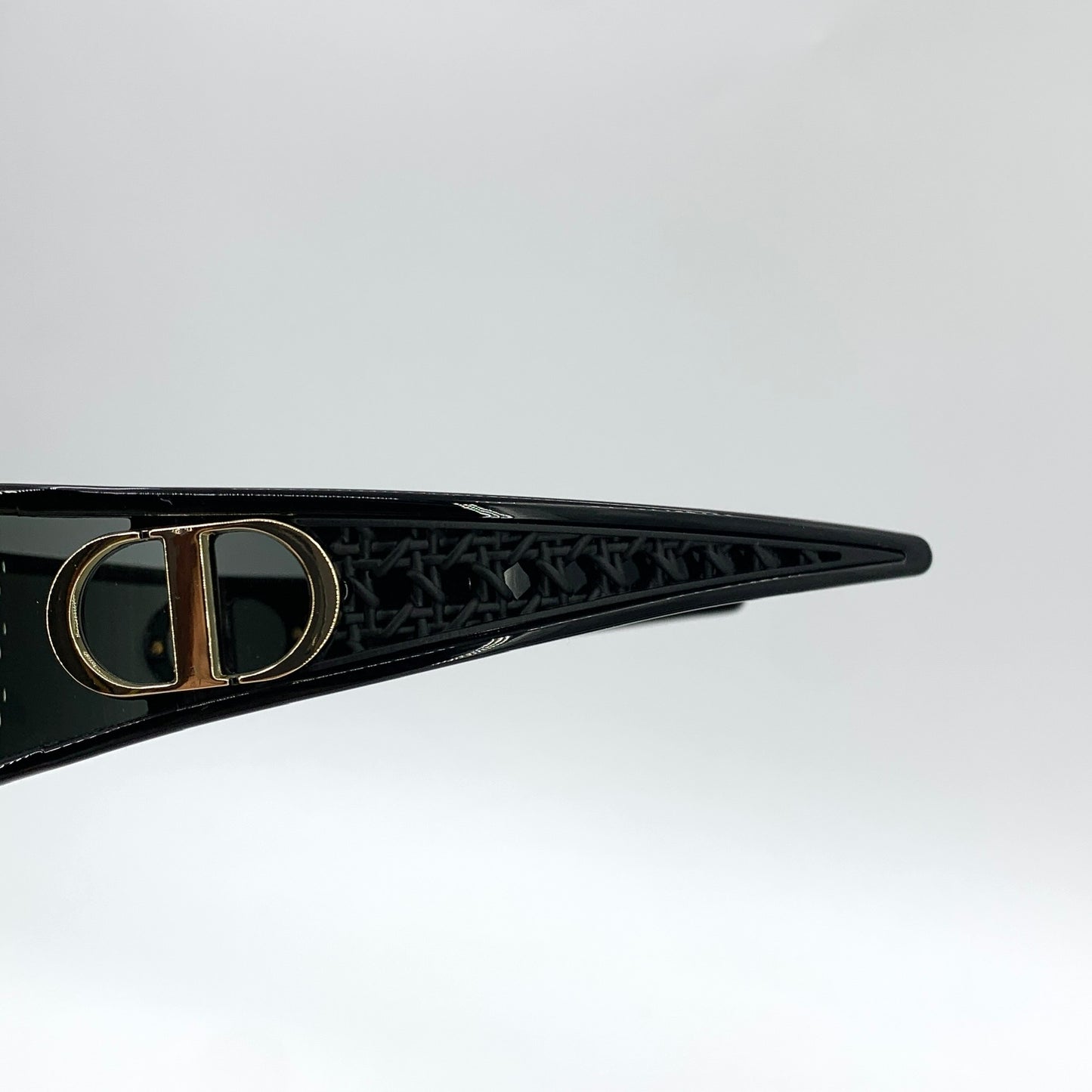 Dior CD Logo Black Shield Sunglasses