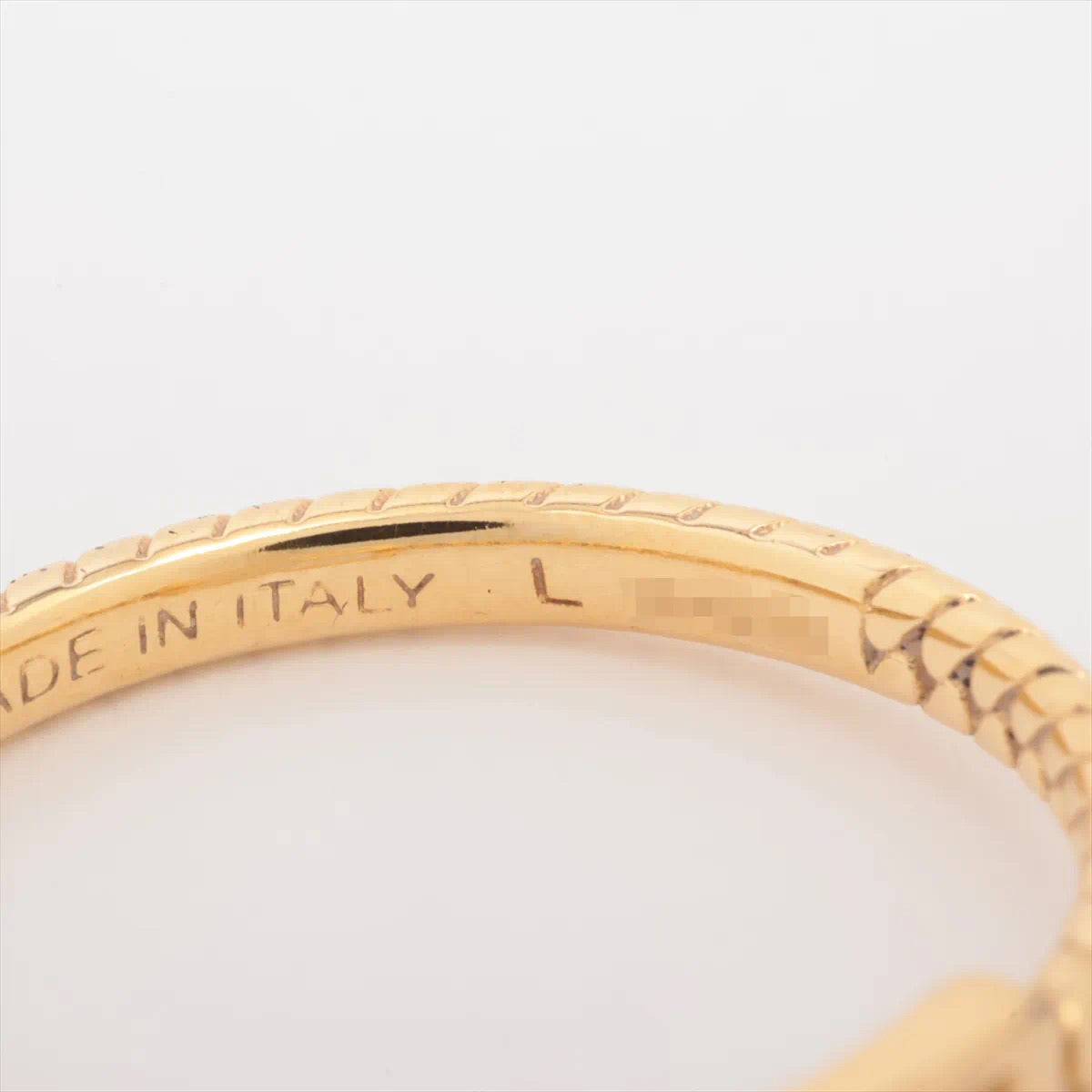 Vintage Fendi Gold Logo Ring