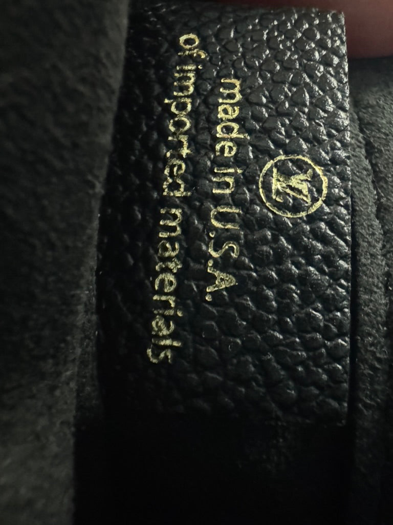 Louis Vuitton Lockme II BB Black Monogram Empreinte Leather Chain Bag