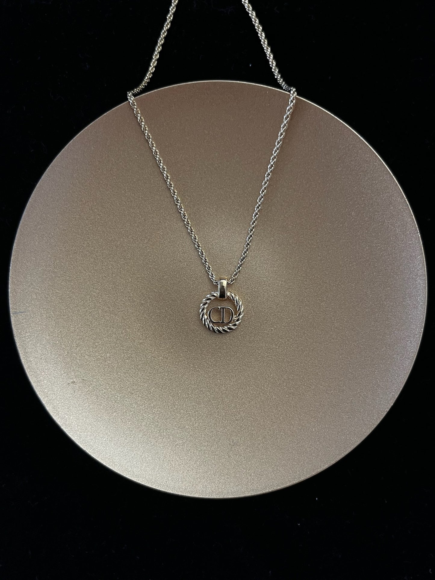 Dior 1980s Classic Gold-Tone Braided Choker Necklace