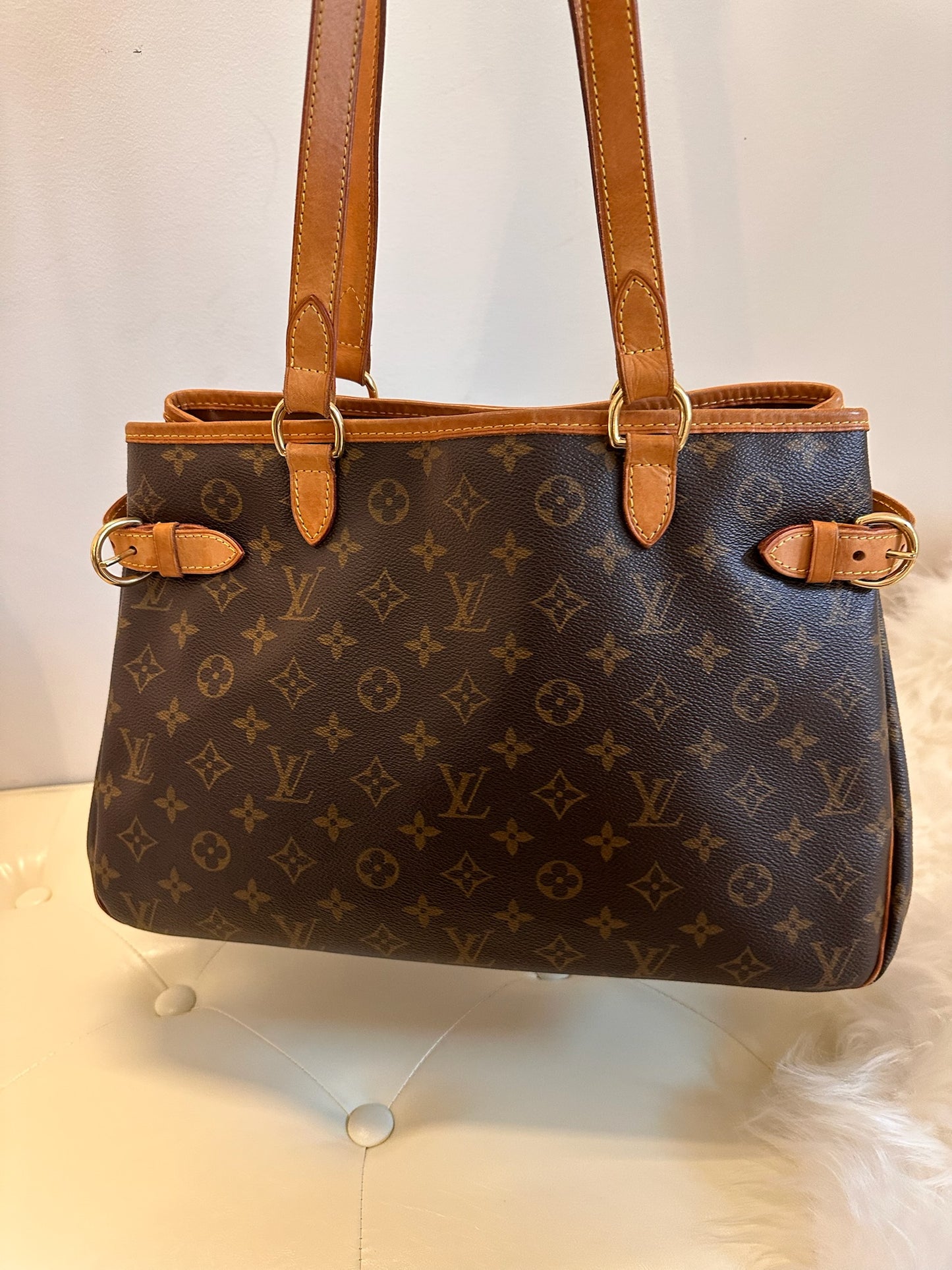 Louis Vuitton 2000s "Heritage Carry" Monogram Canvas Batignolles Horizontal Tote