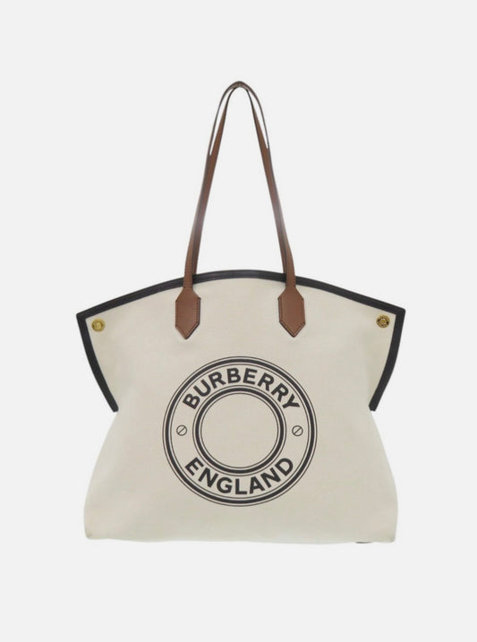 Burberry Graphic Canvas Large Tote