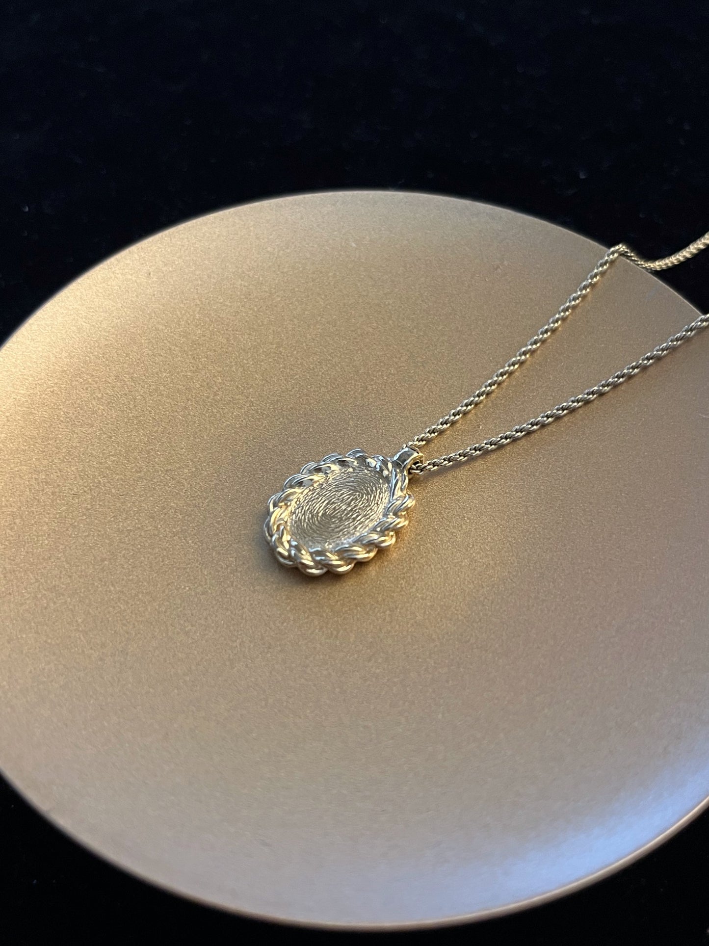 Vintage 1990s Dior Oval Logo Pendant Necklace