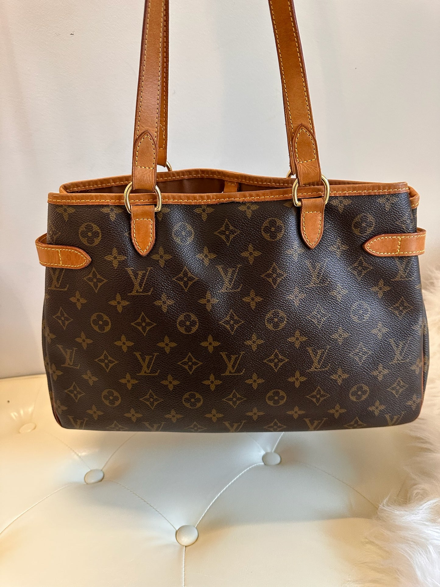 Louis Vuitton 2000s "Heritage Carry" Monogram Canvas Batignolles Horizontal Tote