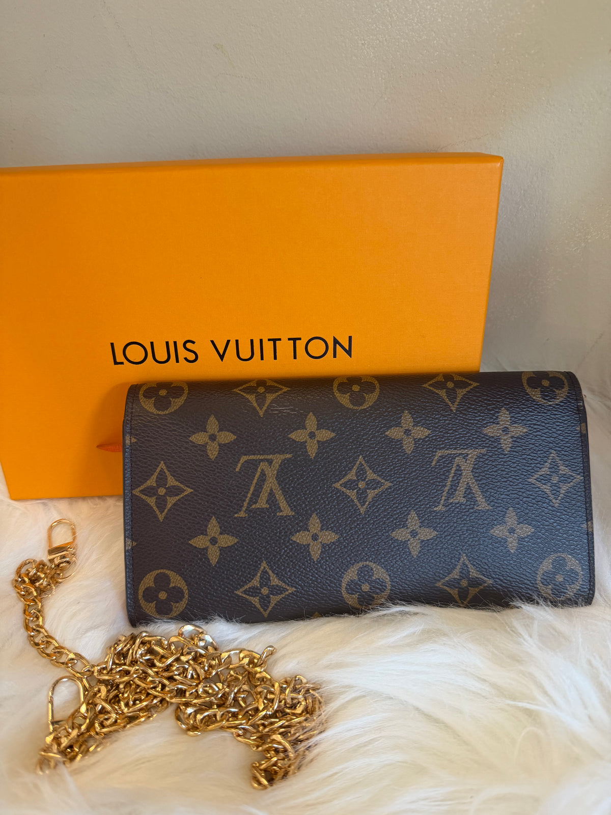 LV Leather clutch bag