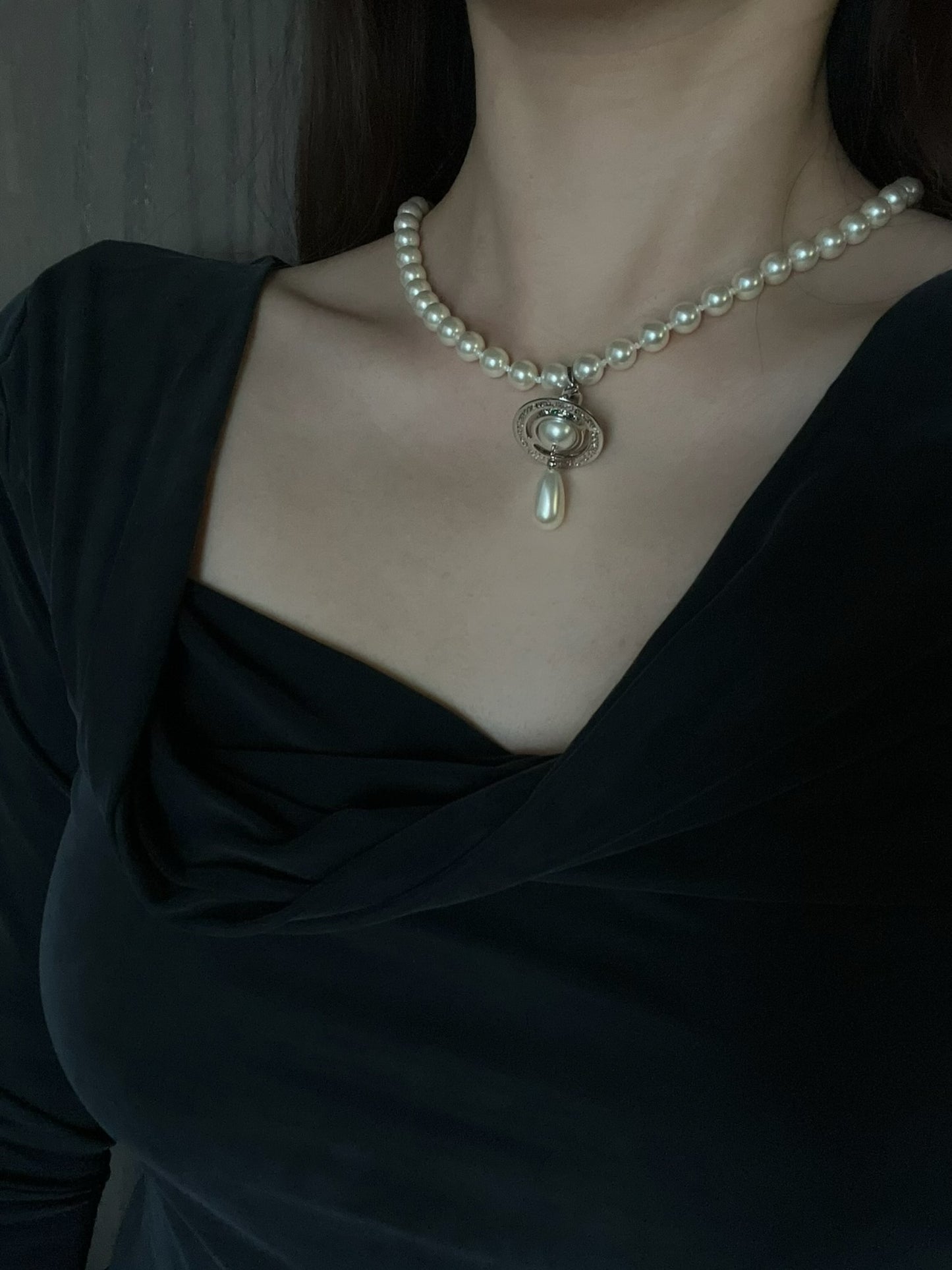 Vivienne Westwood Eternal Pearl Teardrop Choker