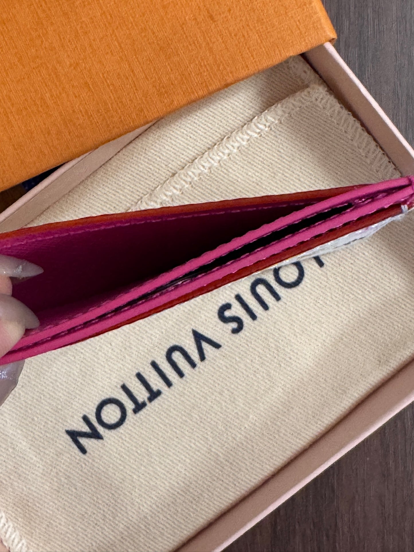 Louis Vuitton Multicolore Card Holder Wallet – White & Pink