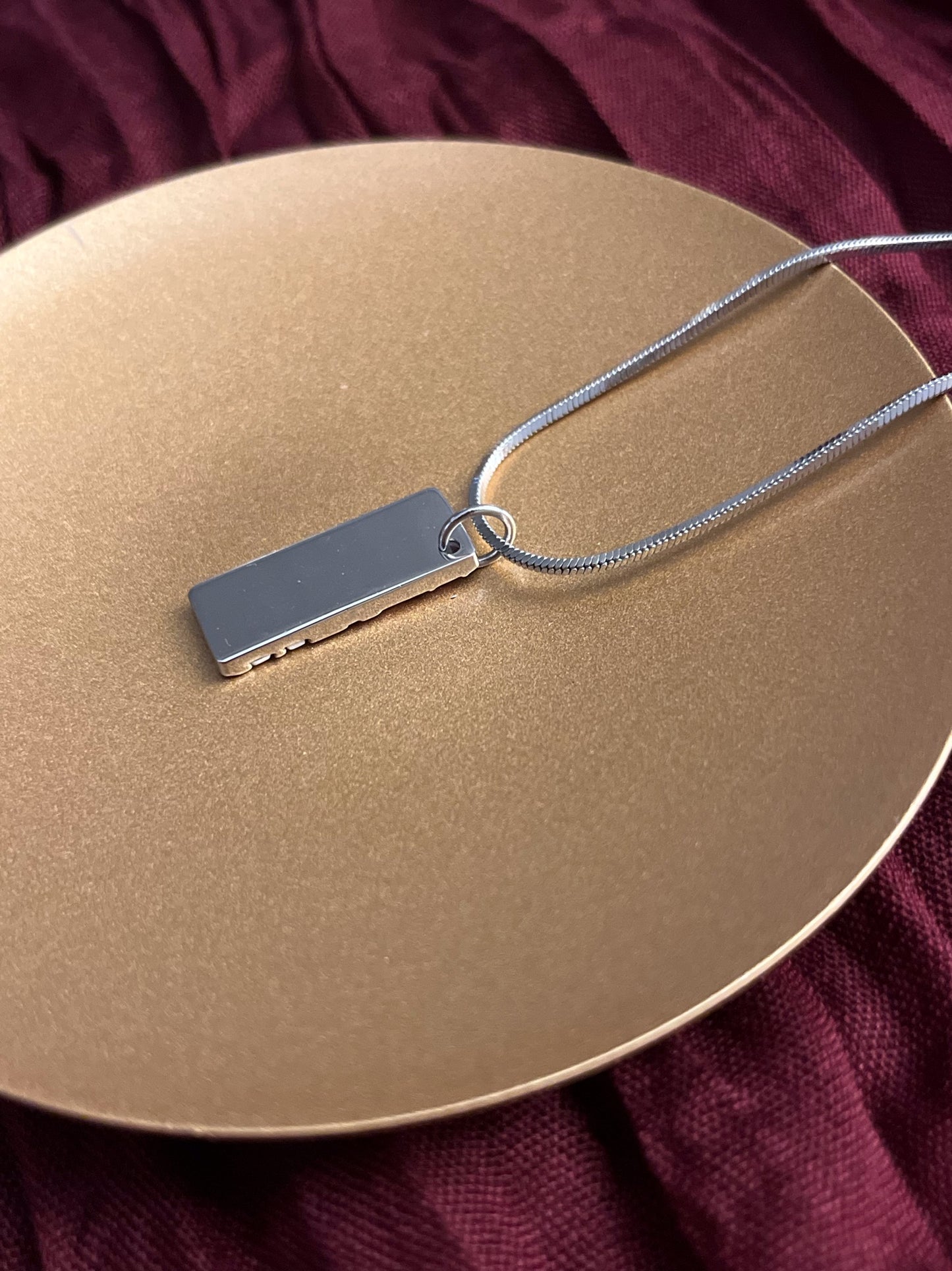 Vintage Dior Rasafari Collection Pink “No. 2” Sports Tag Necklace