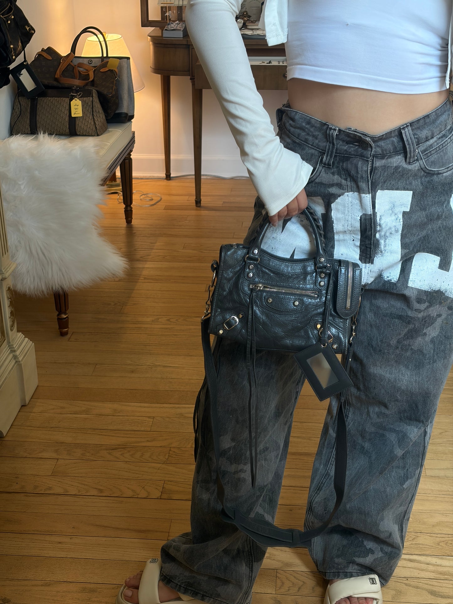Balenciaga Classic City Mini Bag – Dark Grey