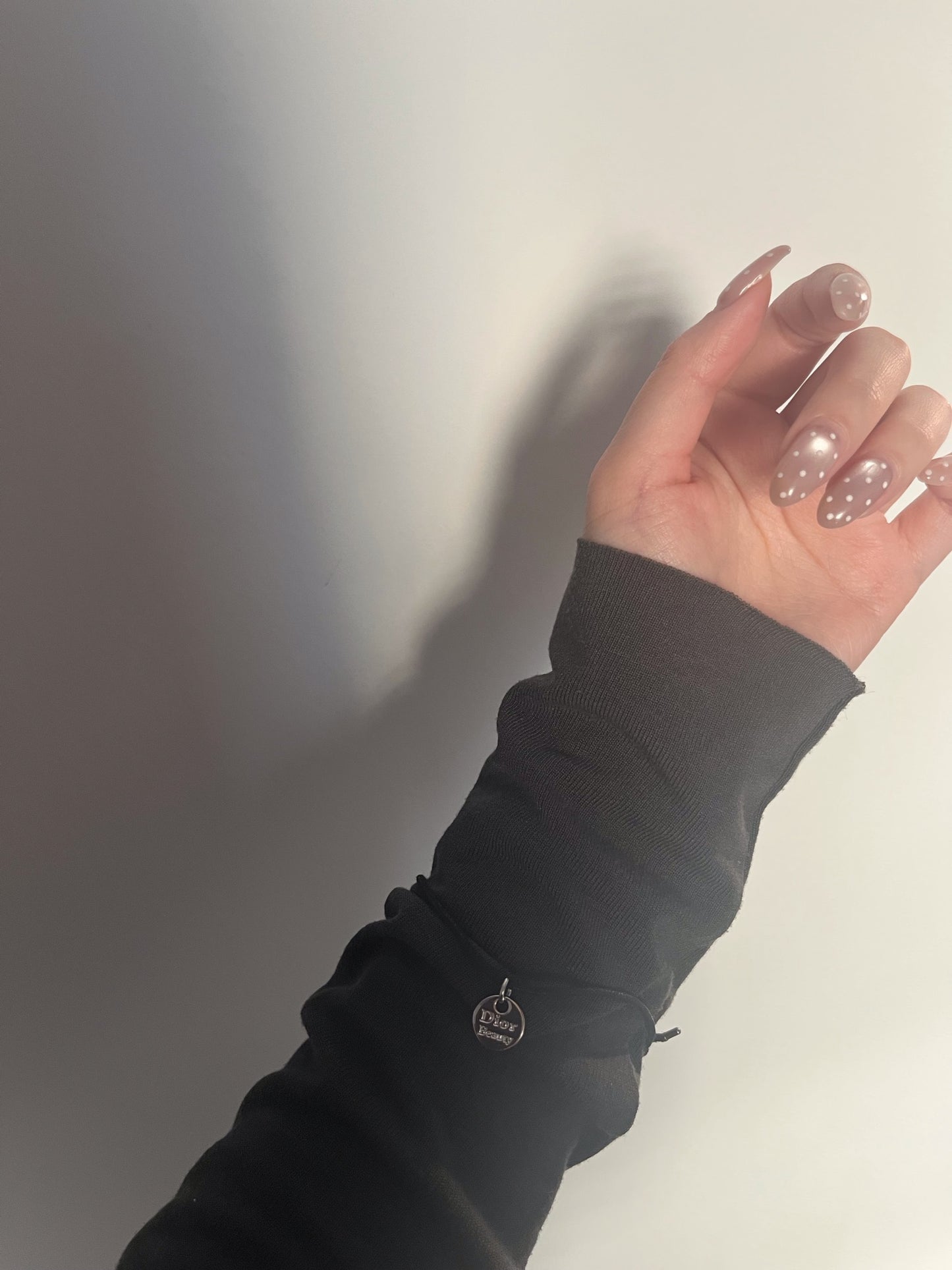 Dior Adjustable Cord Bracelet Set – Black Star & Pink Hand Charm