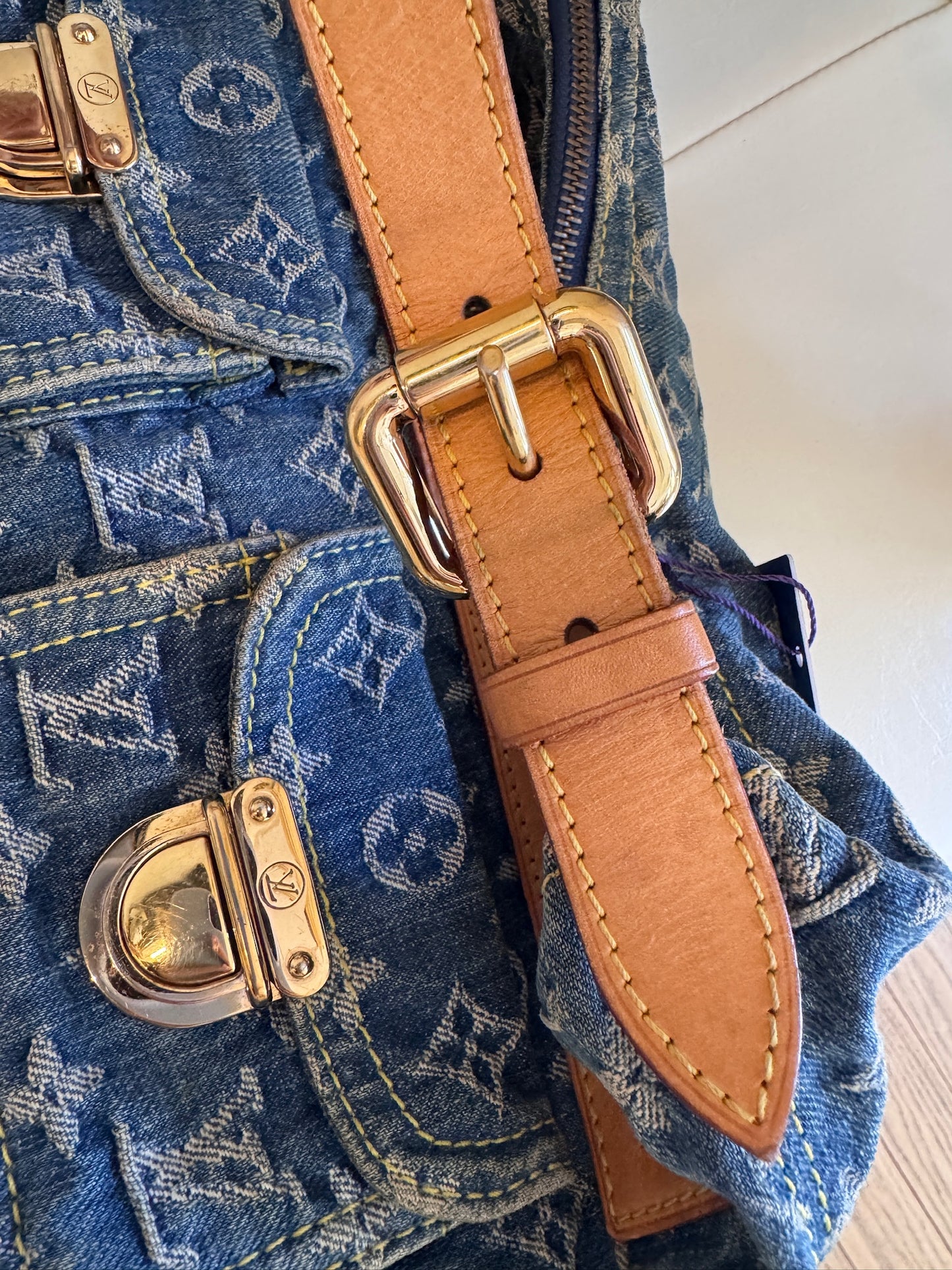 Louis Vuitton Y2K Monogram Denim Baggy PM Shoulder Bag – Blue