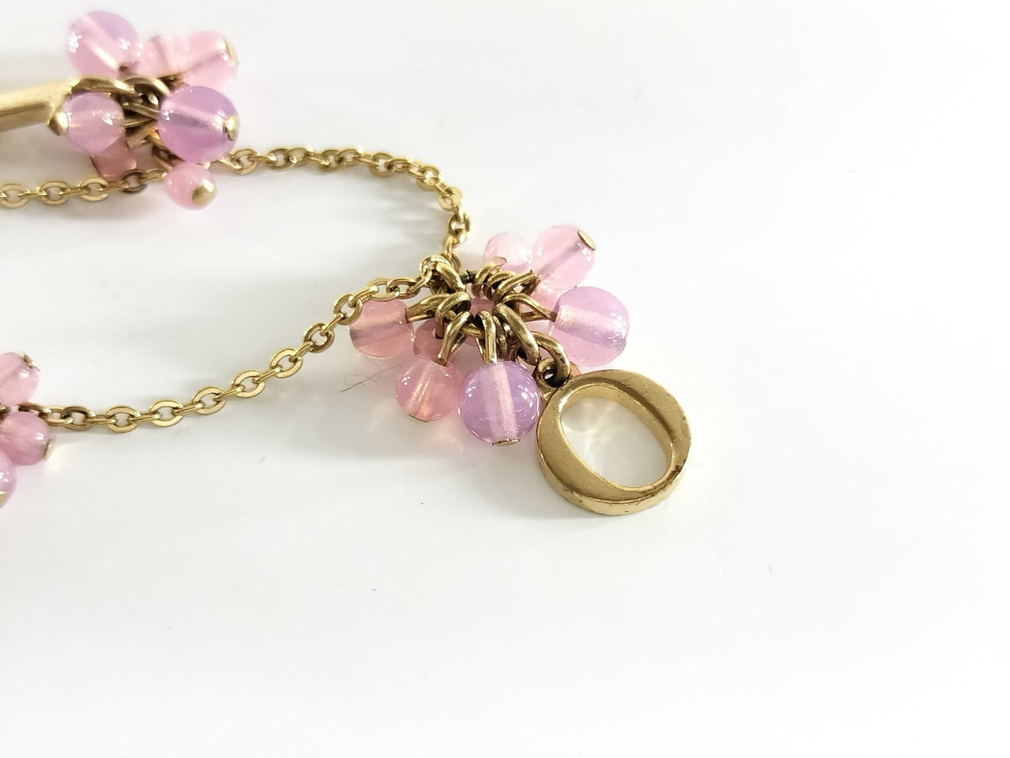 Vintage Dior Pink Petal Logo Bracelet