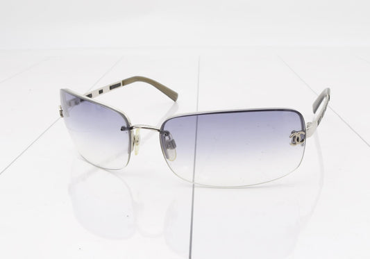 Chanel Rimless CC Sunglasses – Silver Tone