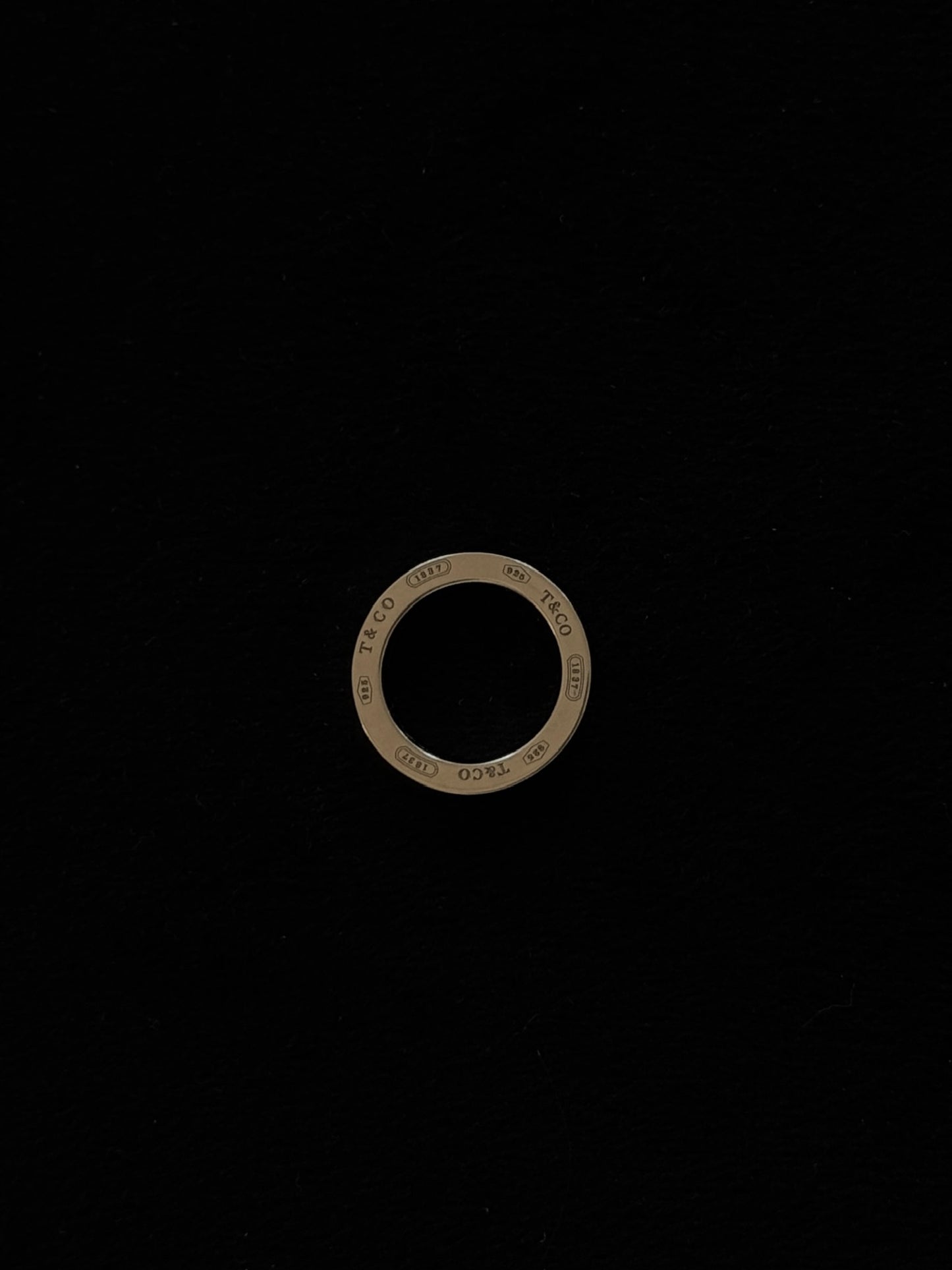 Tiffany 1837 Silver Pendant Ring