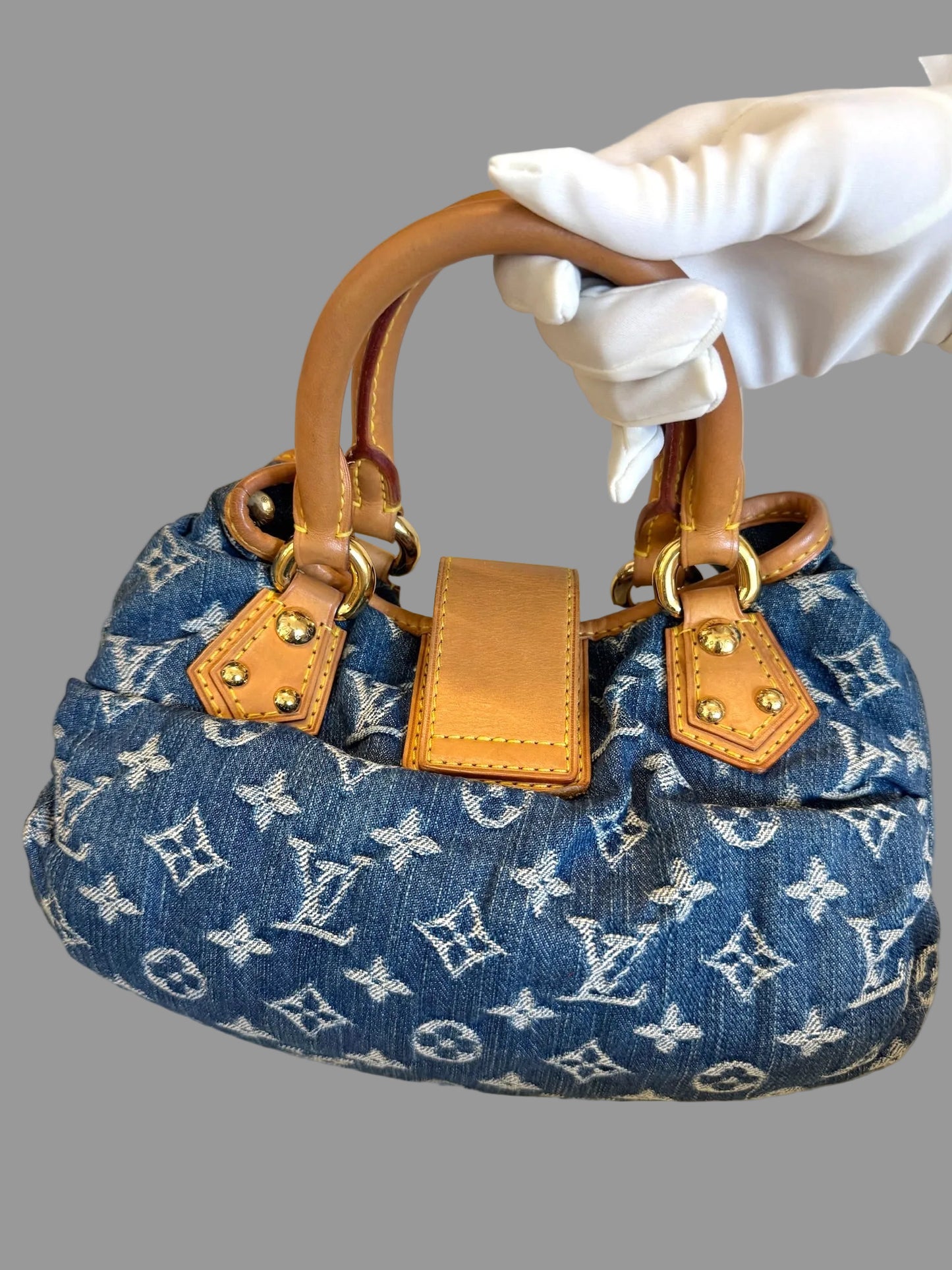 Louis Vuitton Denim Pleaty Mini Shoulder Bag