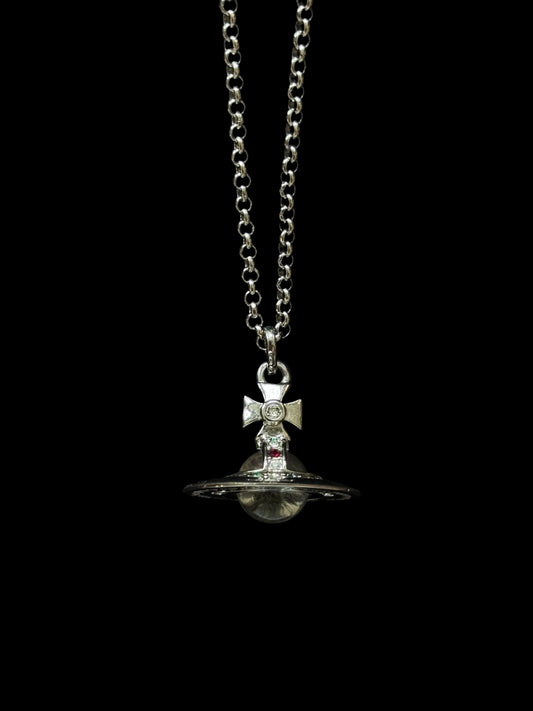 Vivienne Westwood Silver-Tone Orb Pendant Necklace